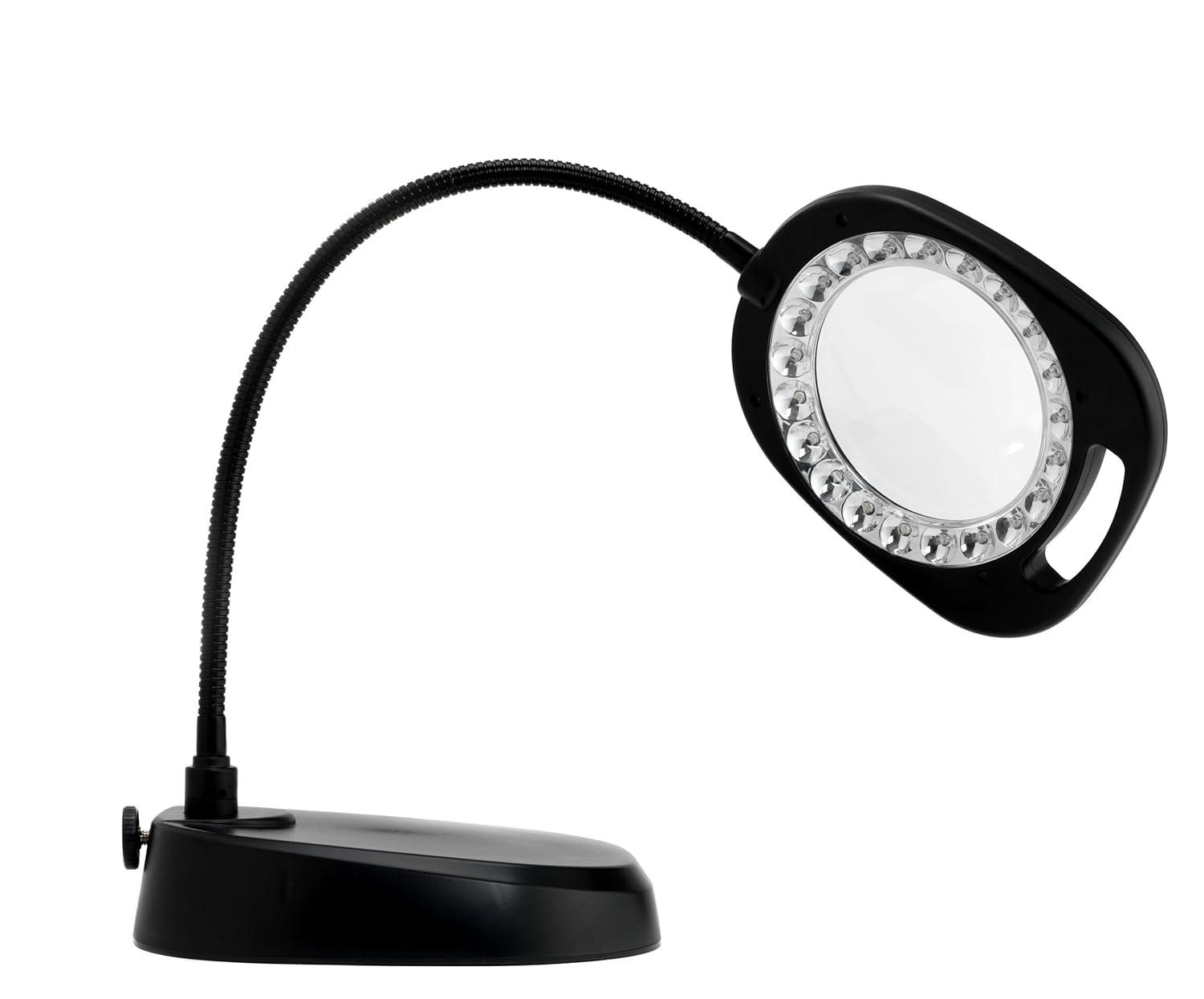 Daylight Naturalight LED 5" Floor Magnifying Light-Black