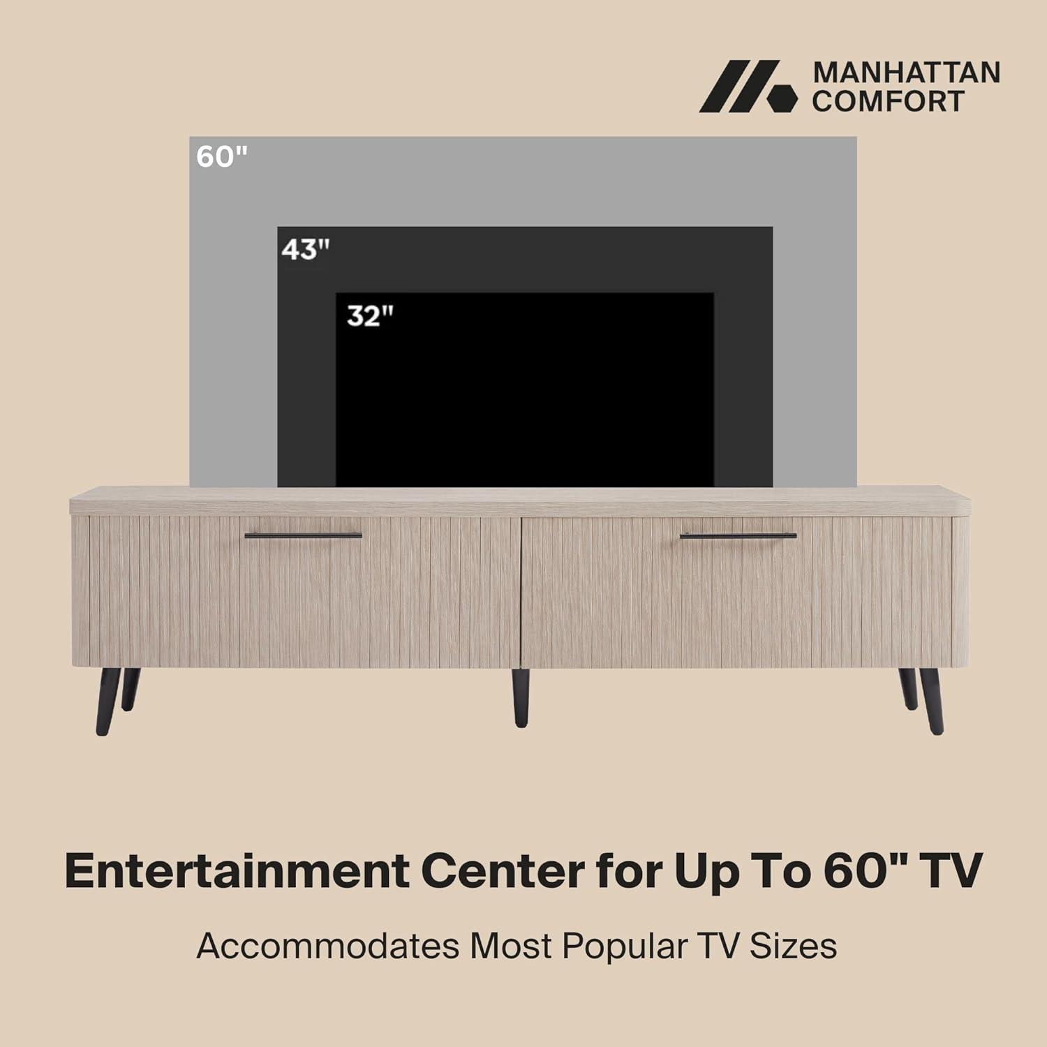 Manhattan Comfort Jodie 68.9" Mid-Century Modern TV Stand