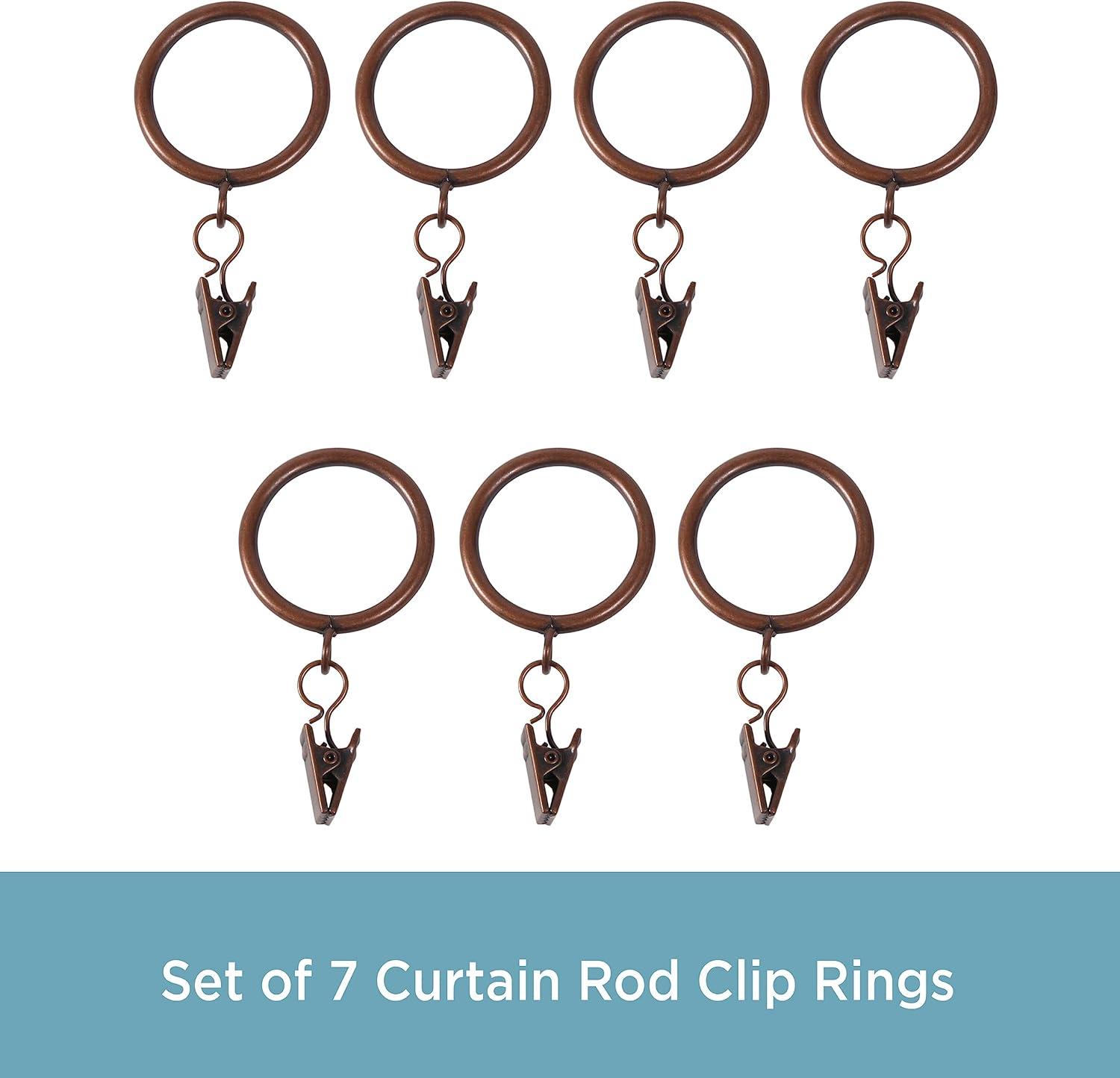 Kenney Kenney Clip Rings for 1" Diameter Curtain Rods