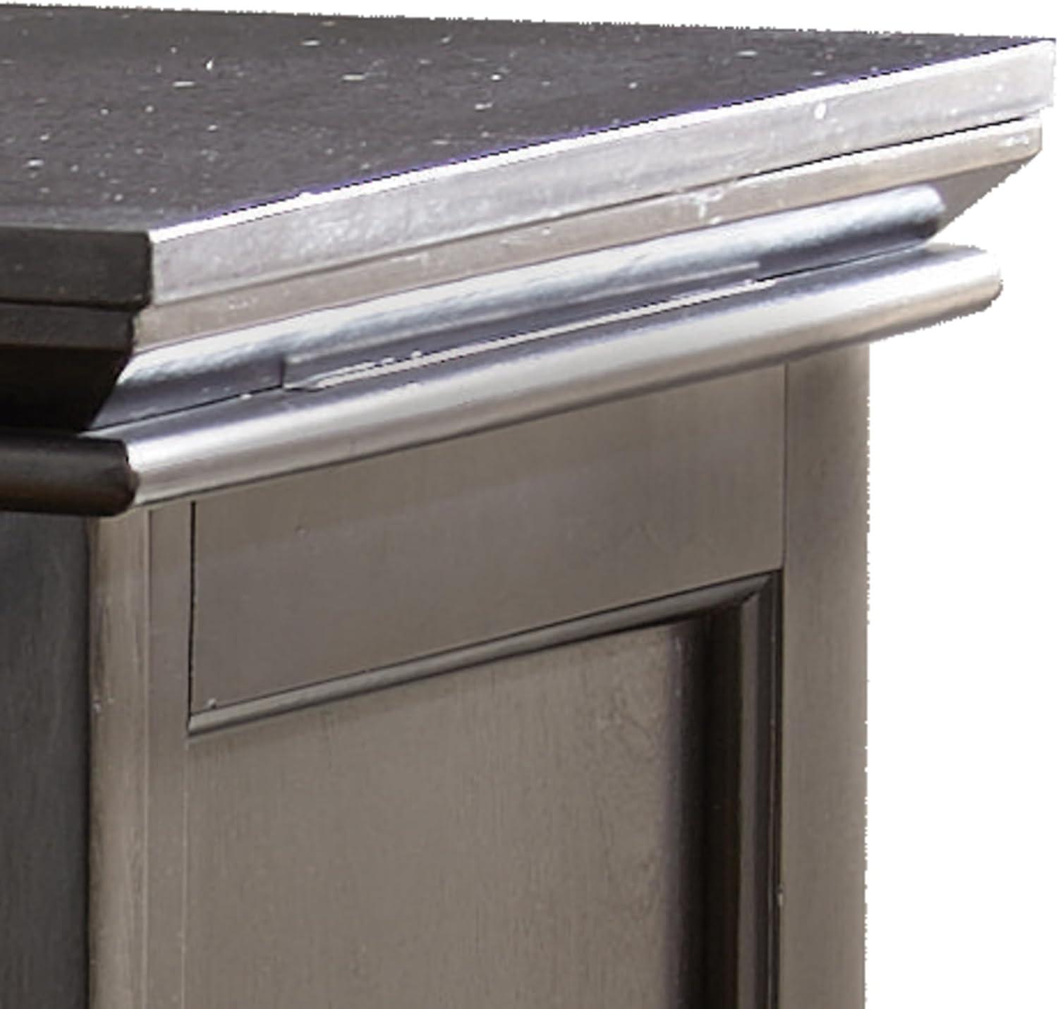 Garcia Bar Black - Steve Silver: Hardwood Solids, Veneers, Scratch-Resistant Top, Storage