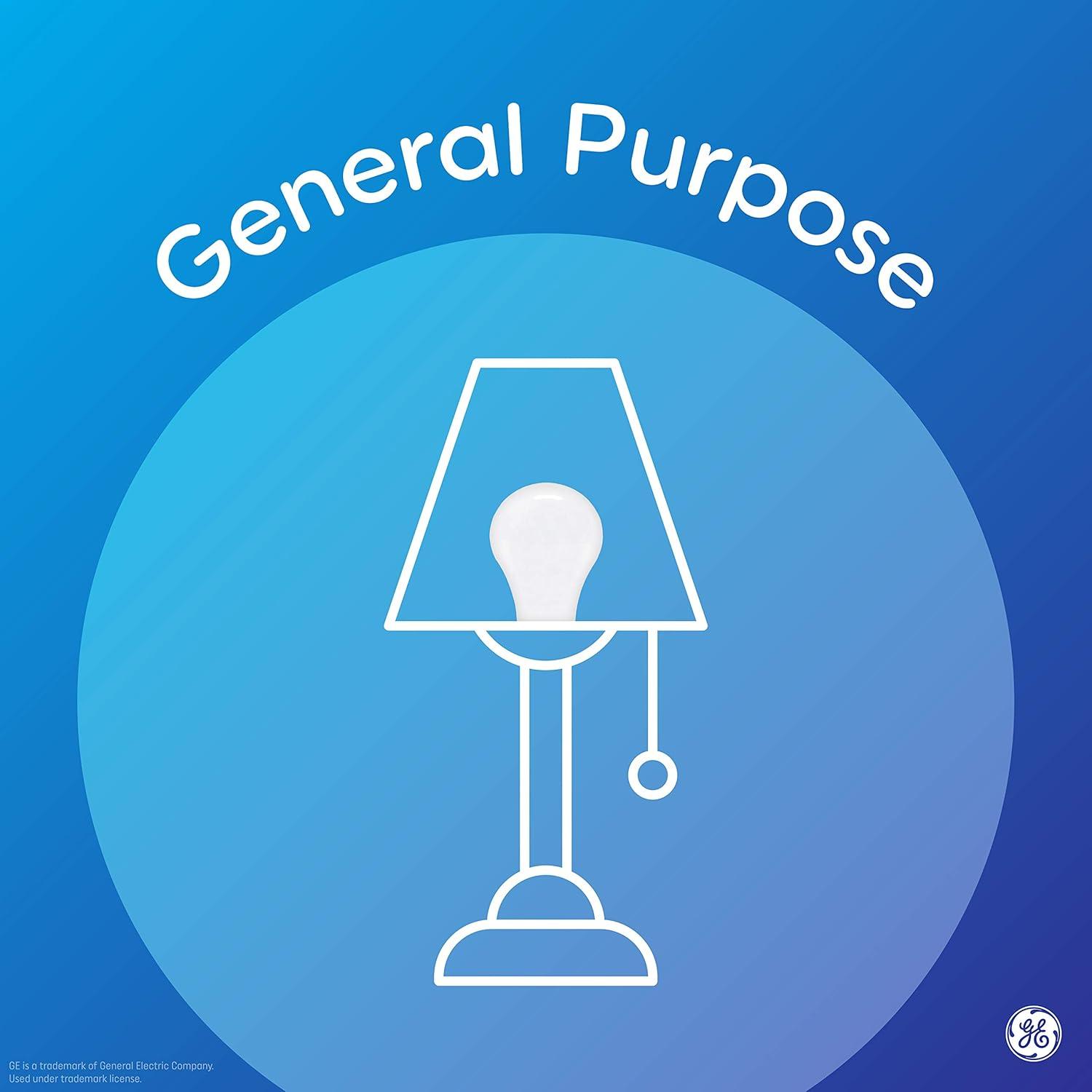 GE 4pk 40W Basic A19 LED Light Bulbs Daylight: 5000K, 420 Lumens, E26 Base, 9.1-Year Life, Damp Location Suitable