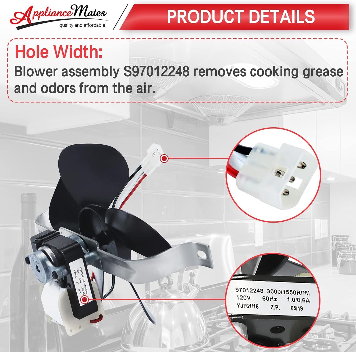 APPLAYERR 2 Speed Range Hood Motor Assembly for Broan Kenmore NuTone Fan Blade Mounting Bracket Easy Install Quiet Efficient