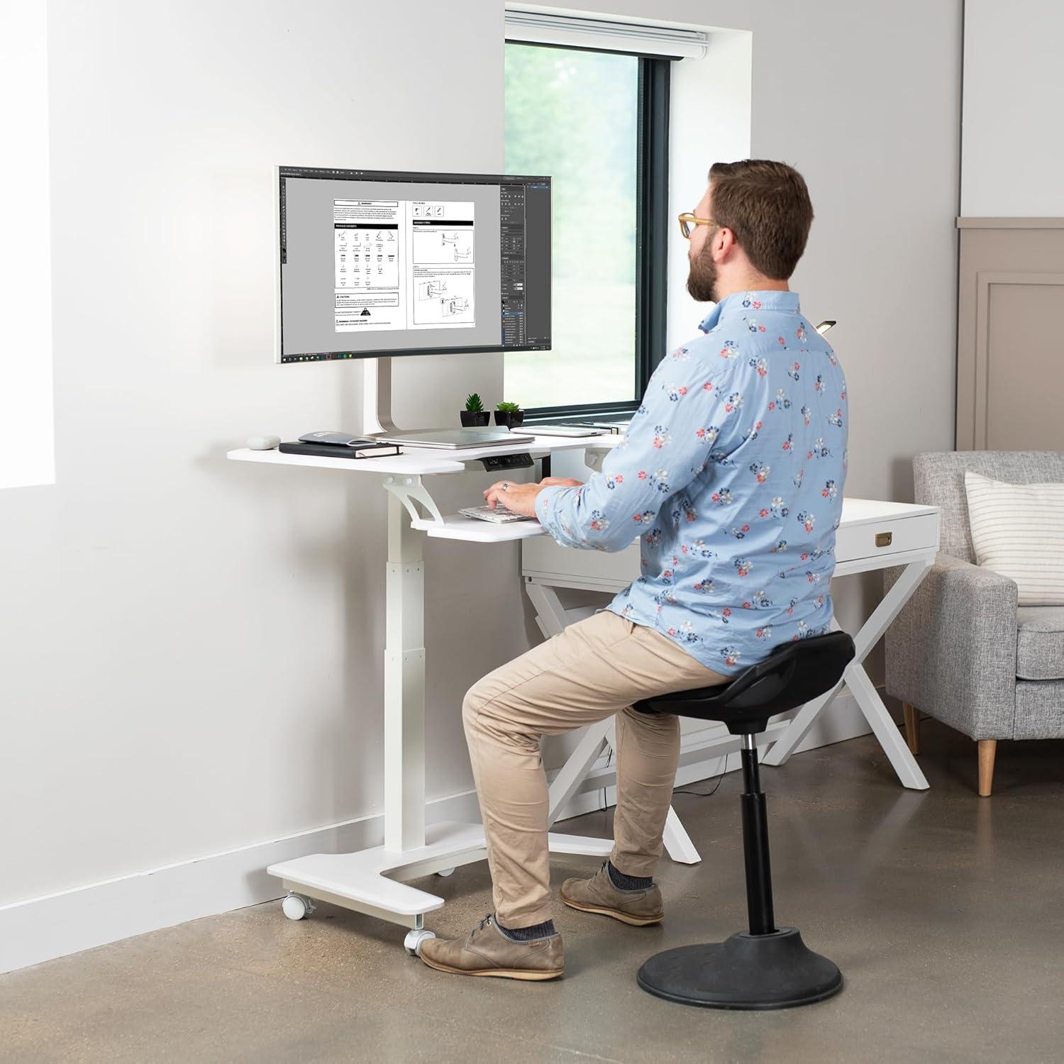 Vivo Adjustable Metal Base Standing Desk