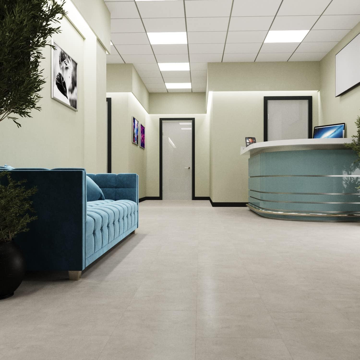 GlueCore Classic 22mil x 12" W x 24" L Glue Down Vinyl Tile Flooring