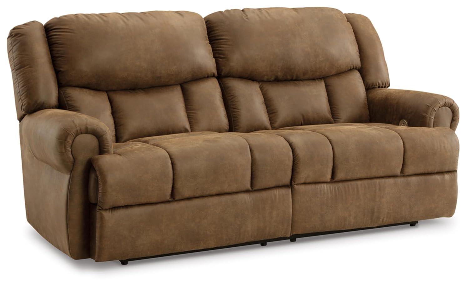 Signature Design by Ashley Boothbay Brown Power Reclining Sofa