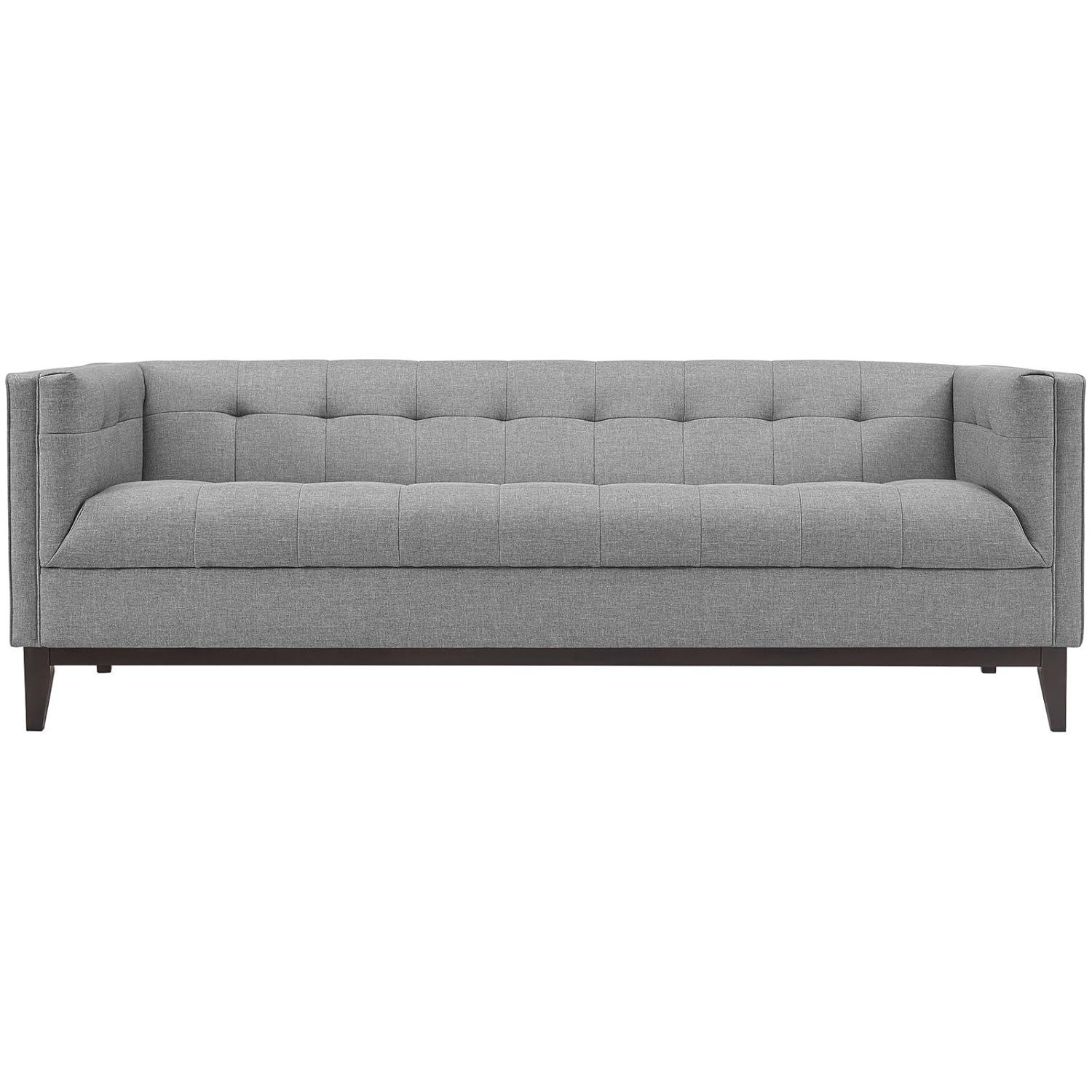 Modern Contemporary Urban Design Living Lounge Room Sofa, Grey Gray, Fabric