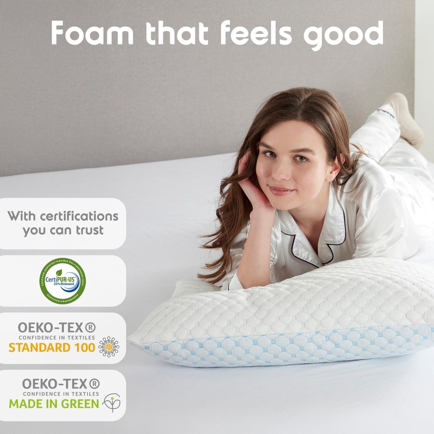 Nestl King Size Adjustable Colling Gel Pillow - 2 Pack