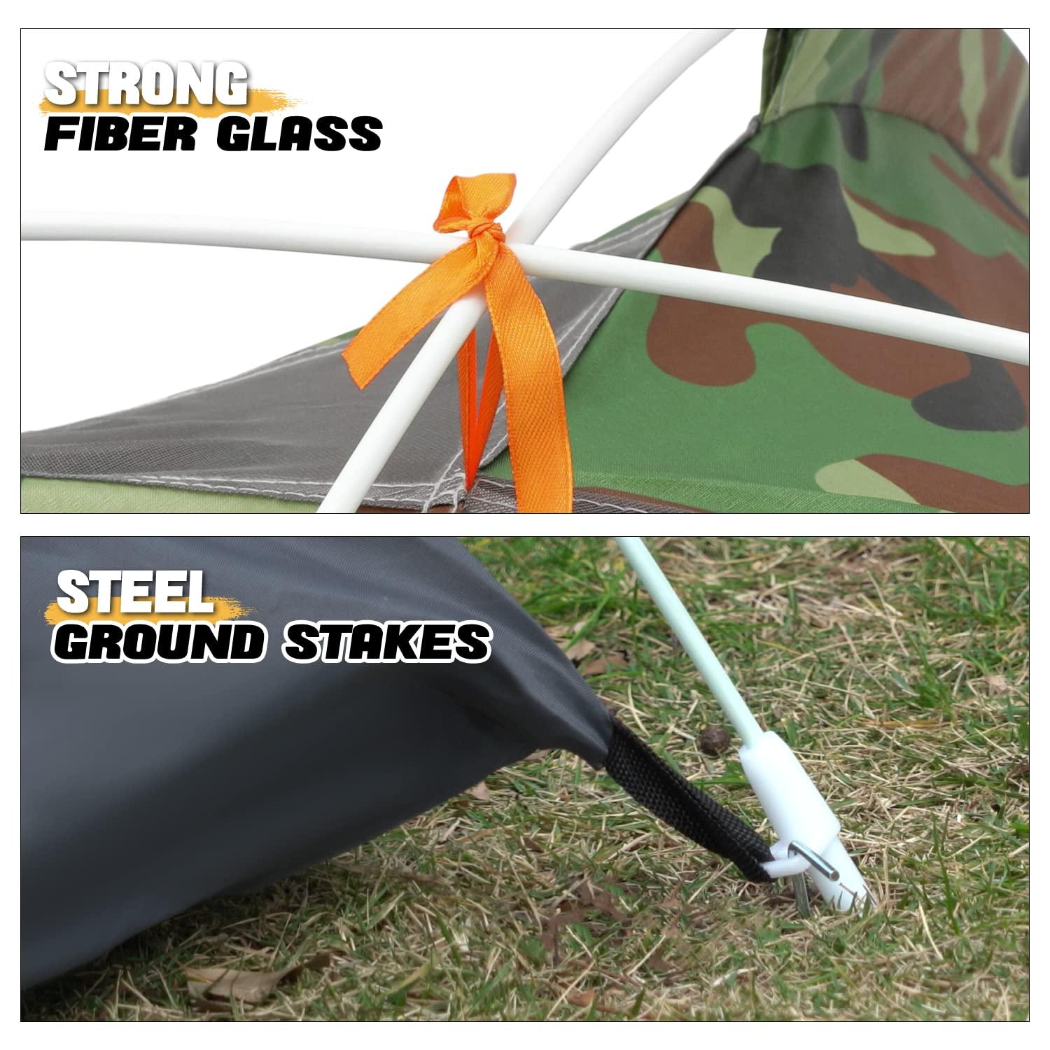 MoNiBloom 2 Person Instant Automatic Pop Up Camping Tent Waterproof Dome Tent with Rain Fly for Outdoor Hiking