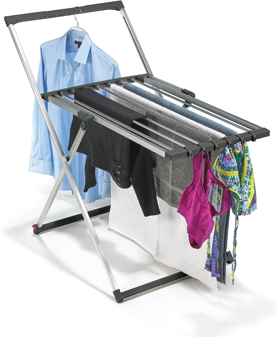 Polder DRY-9070 Multi-Purpose Drying Rack, Aluminum, Silver