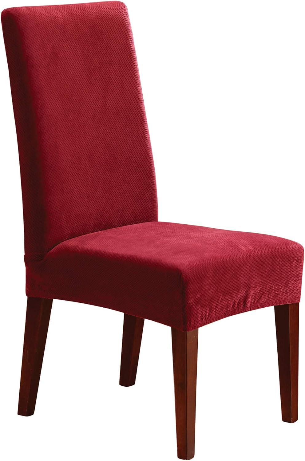 Sure Fit Stretch Pique Box Cushion Dining Chair Slipcover