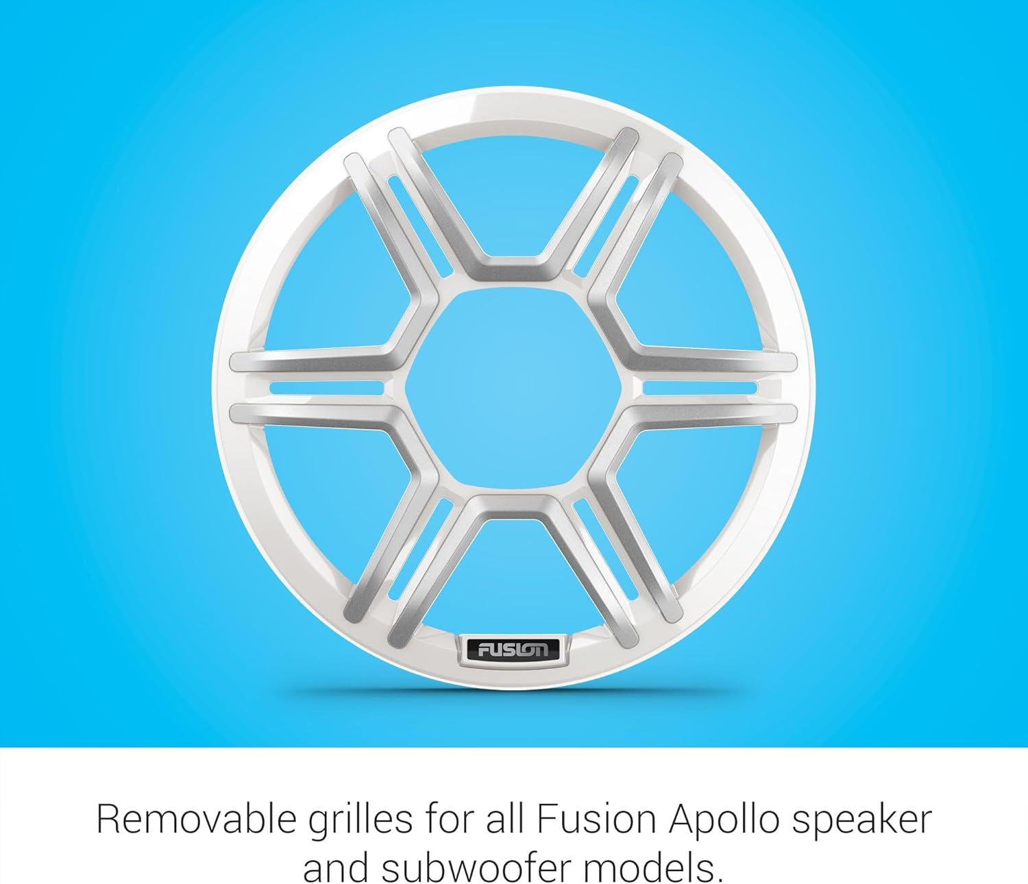 Garmin Fusion Apollo AP-FL65SPW 6.5" LED Marine Speakers Sport Grills, White, Pair