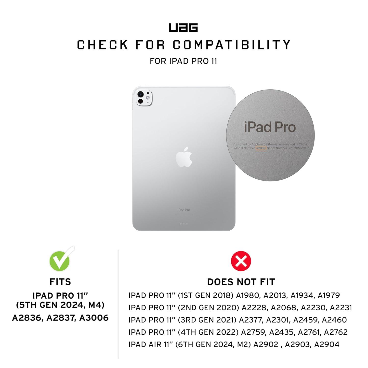 UAG Glass Screen Protector Shield for iPad Pro 11" (5th Gen, 2024)