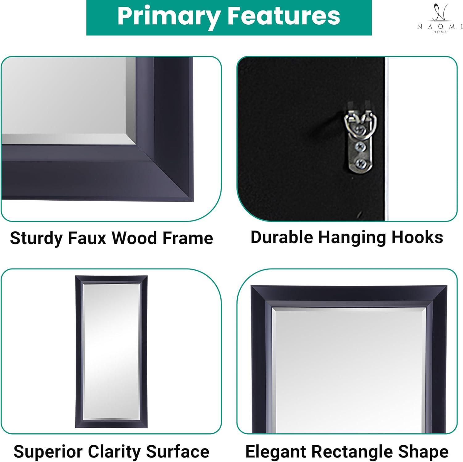 Red Barrel Studio® Chappell Beveled Full Length Huge Floor Mirror XL Mirror Large Standing Silver Floor Mirror