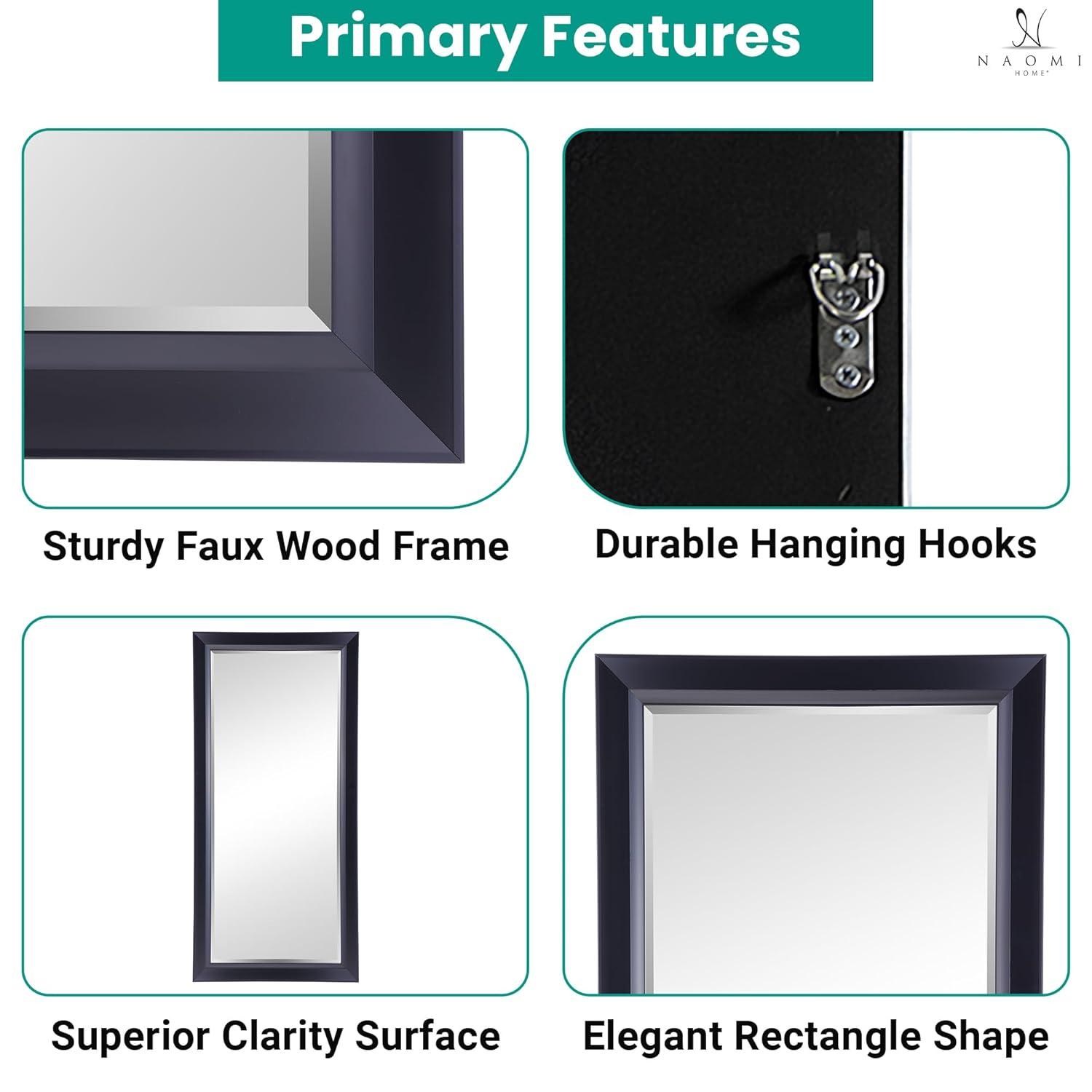 Red Barrel Studio® Chappell Beveled Full Length Huge Floor Mirror XL Mirror Large Standing Silver Floor Mirror