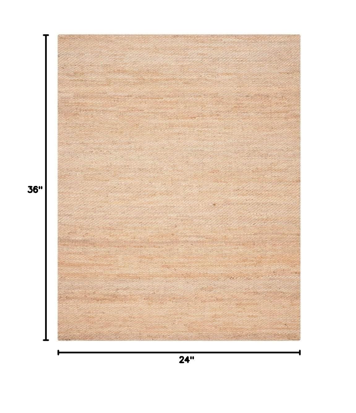 SAFAVIEH Natural Fiber Bryon Braided Jute Area Rug, Natural, 2' x 3'