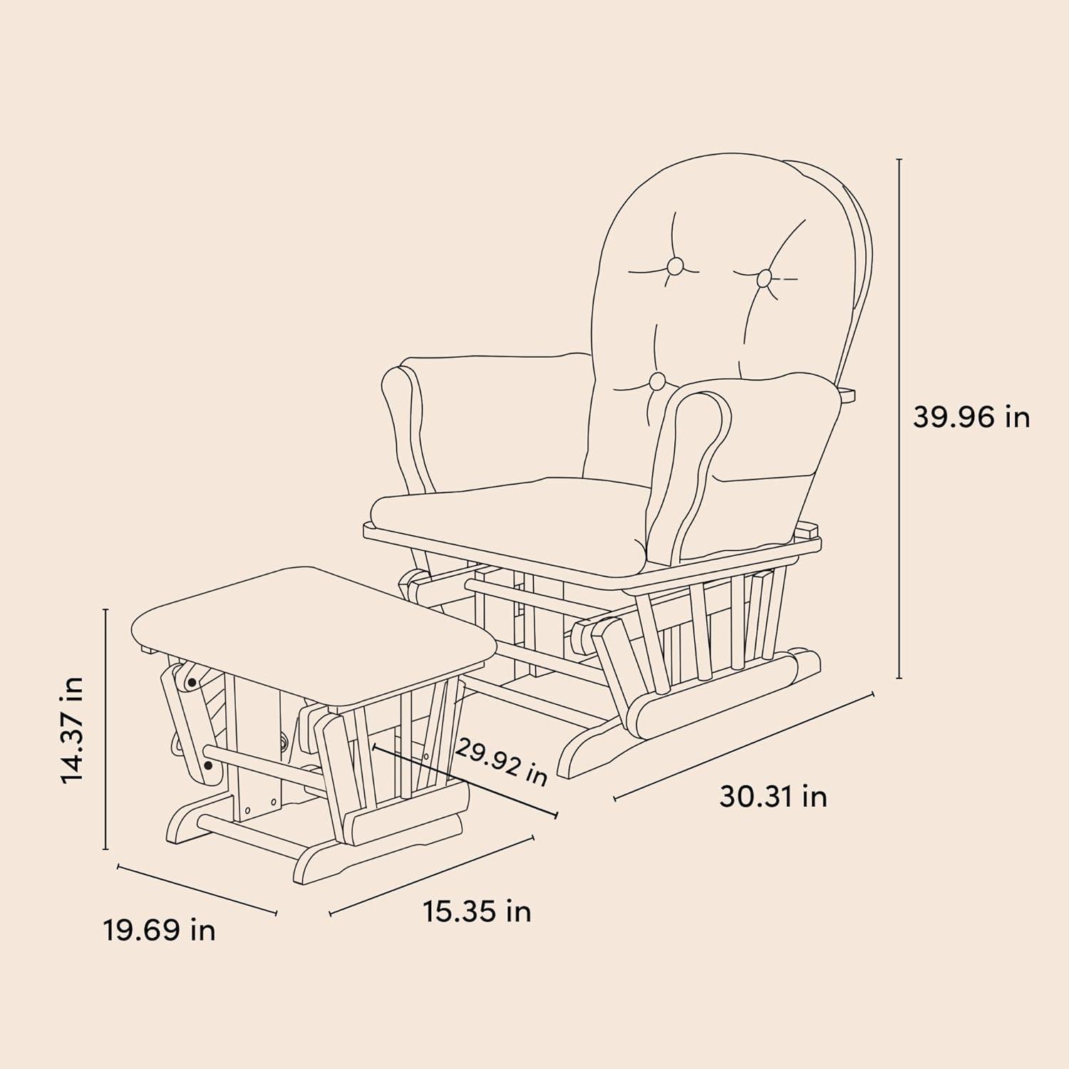 Hoop Glider with Ottoman