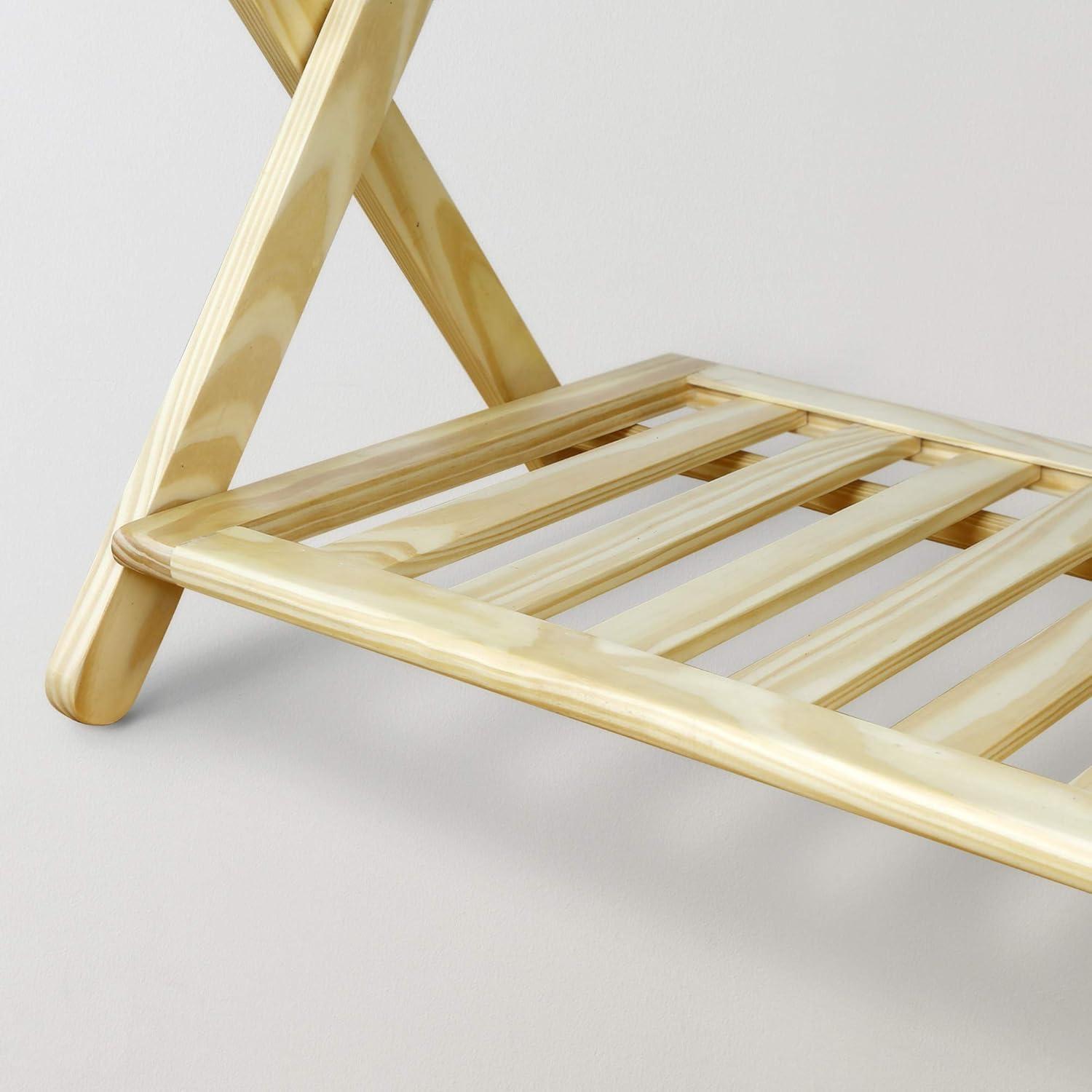 WRIWON Luggage Rack, 26.75" Wide with Shelf