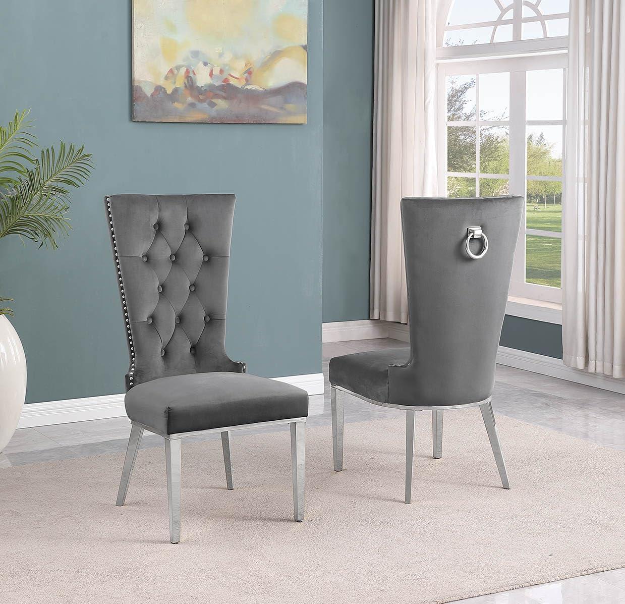 Princeton Tufted Velvet Side Chair Dining Chair
