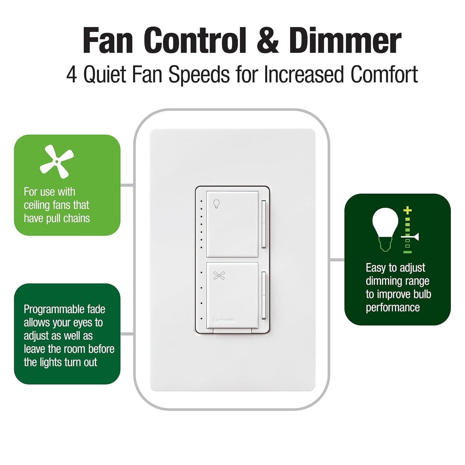 2 Tamper Resistant Digital Single Pole Dimmer