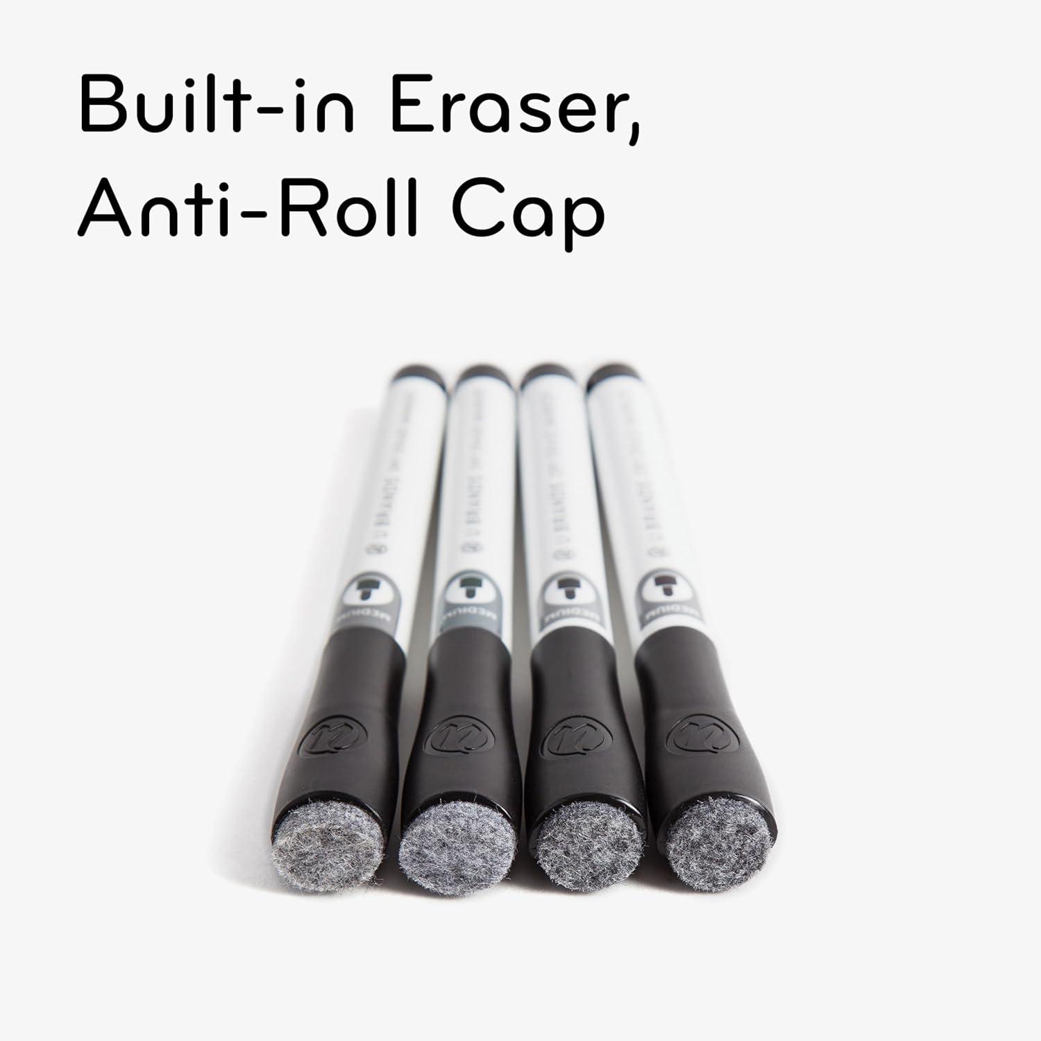 U Brands Dry Erase Markers, Medium Point, Black Ink, 12 Count