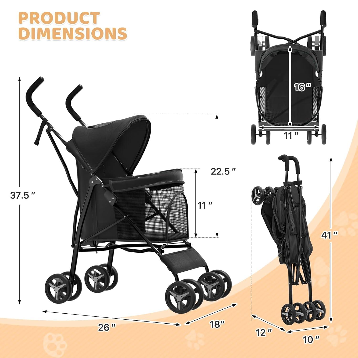 Foldable Pet Stroller