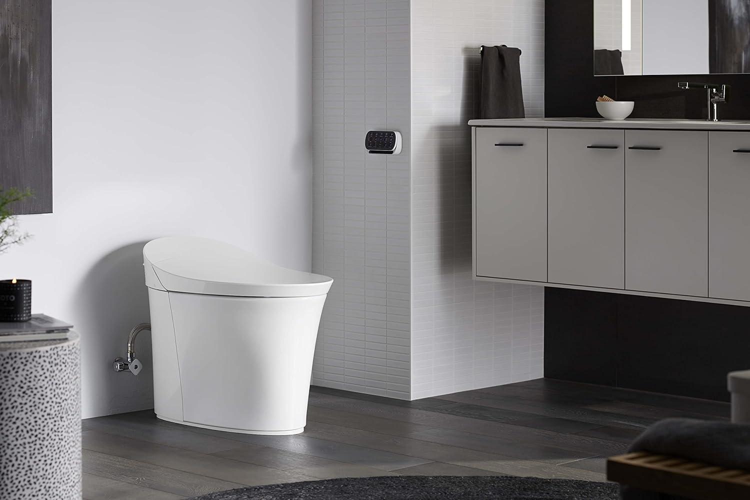 Veil Comfort Height Intelligent Skirted One-Piece Elongated Dual-Flush Toilet