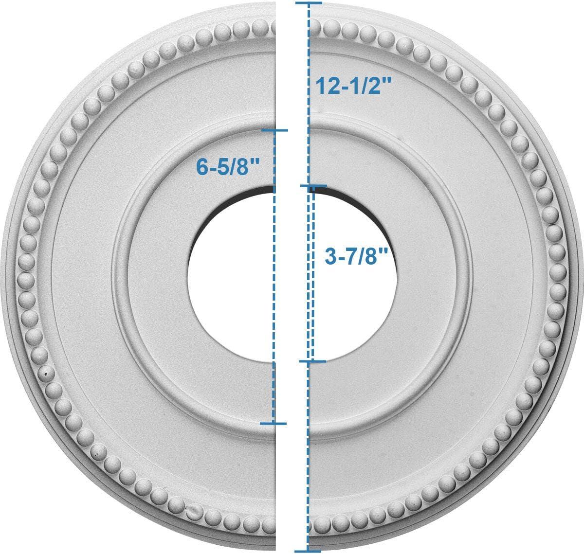 Bradford 12.5"H x 12.5"W x 0.75"D Ceiling Medallion