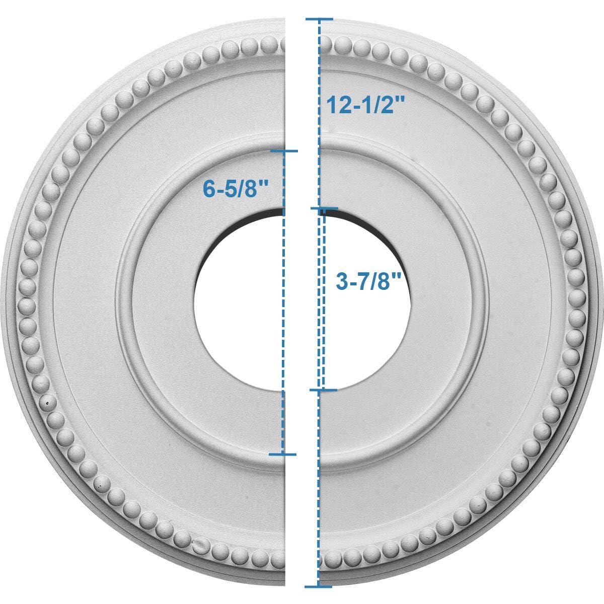 Bradford 12.5"H x 12.5"W x 0.75"D Ceiling Medallion