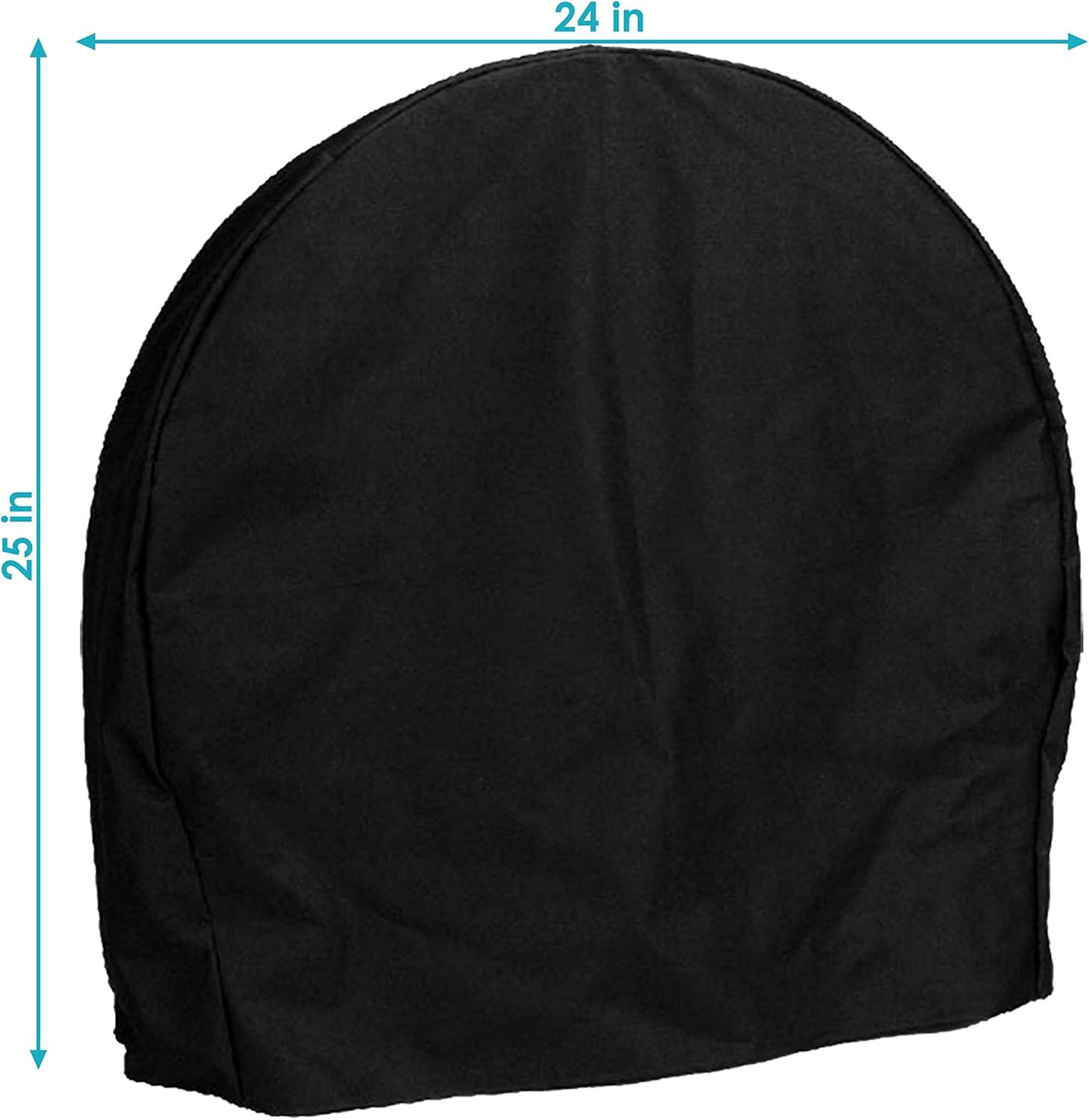 Arlmont & Co. Hamm Black Solid Firewood Log Rack Hoop Cover with PVC Backing