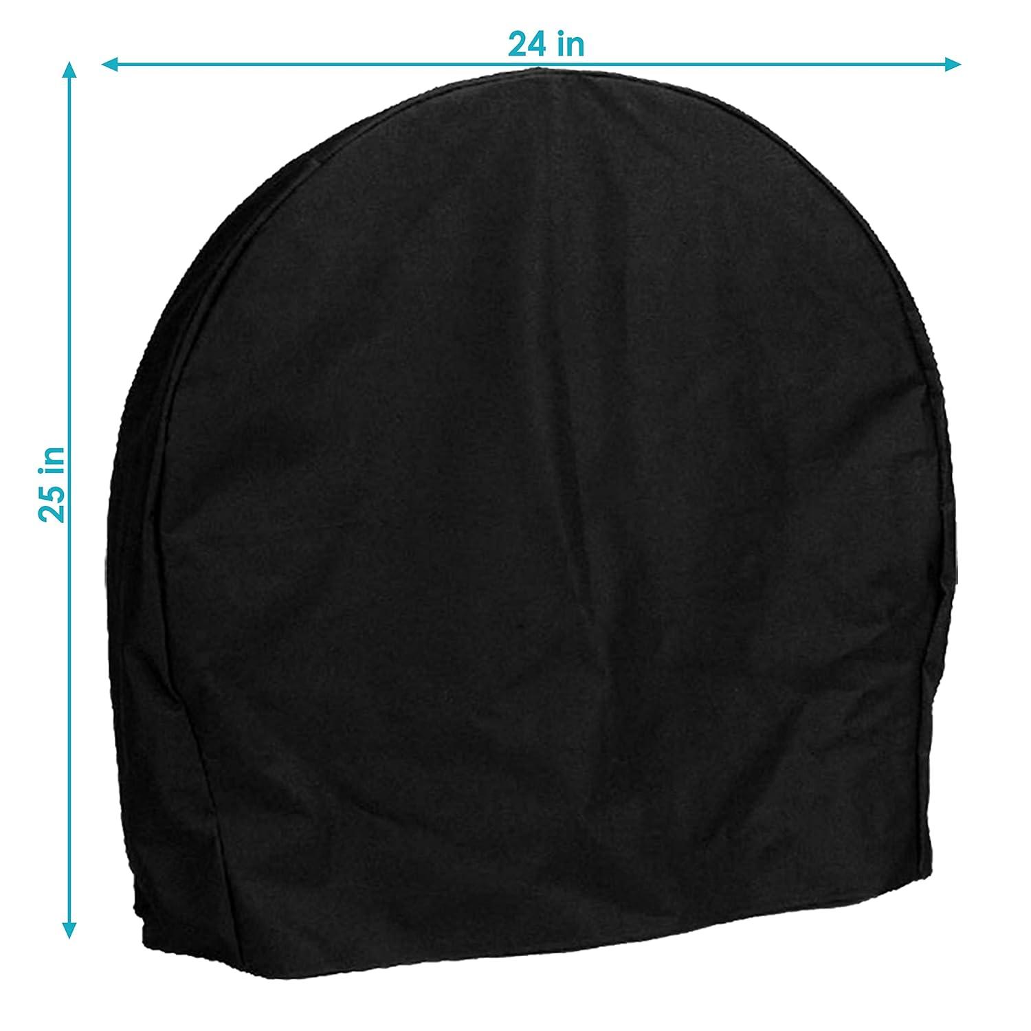 Arlmont & Co. Hamm Black Solid Firewood Log Rack Hoop Cover with PVC Backing