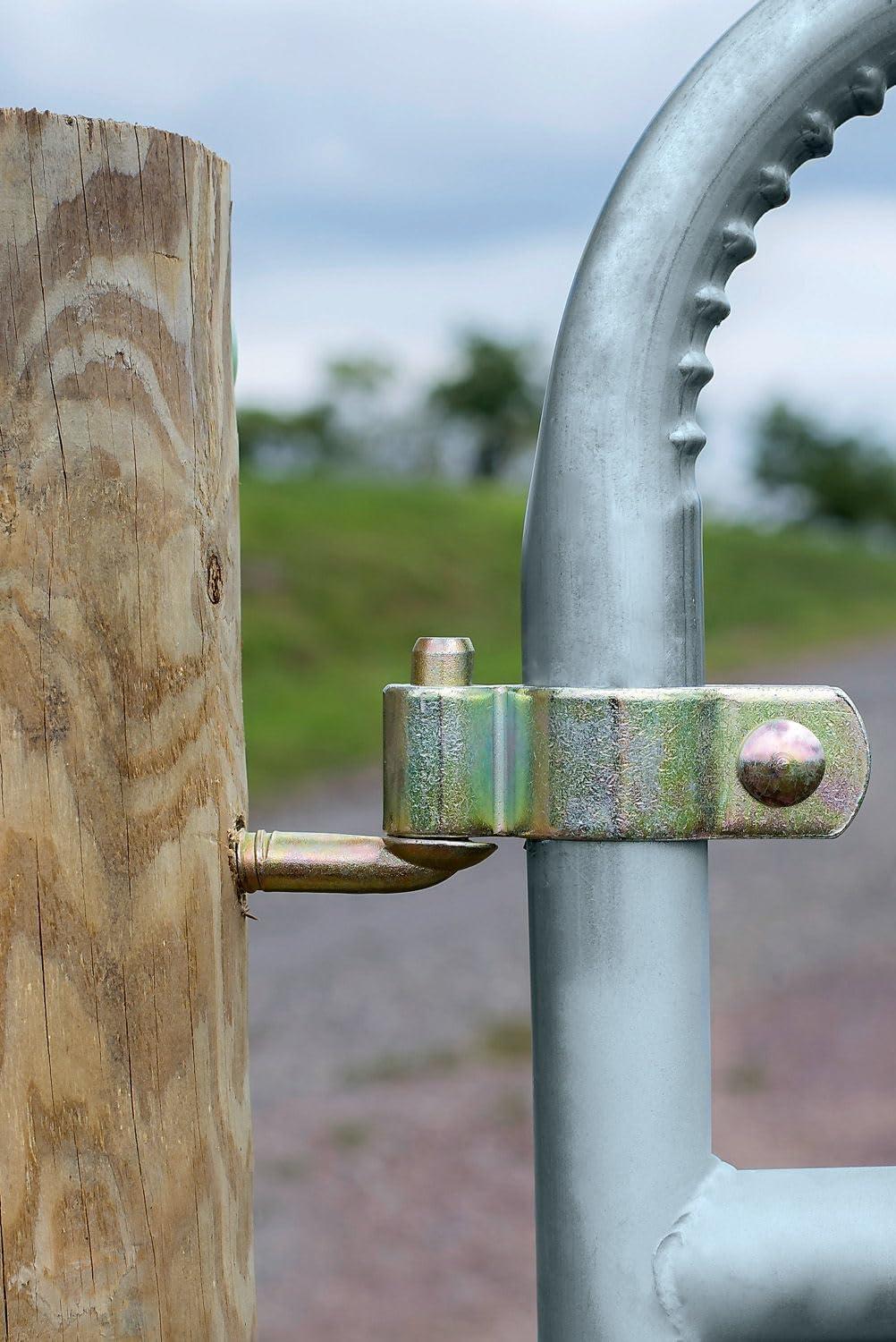 Galvanized Steel Gate Hinge Kit for Round Tube Gates