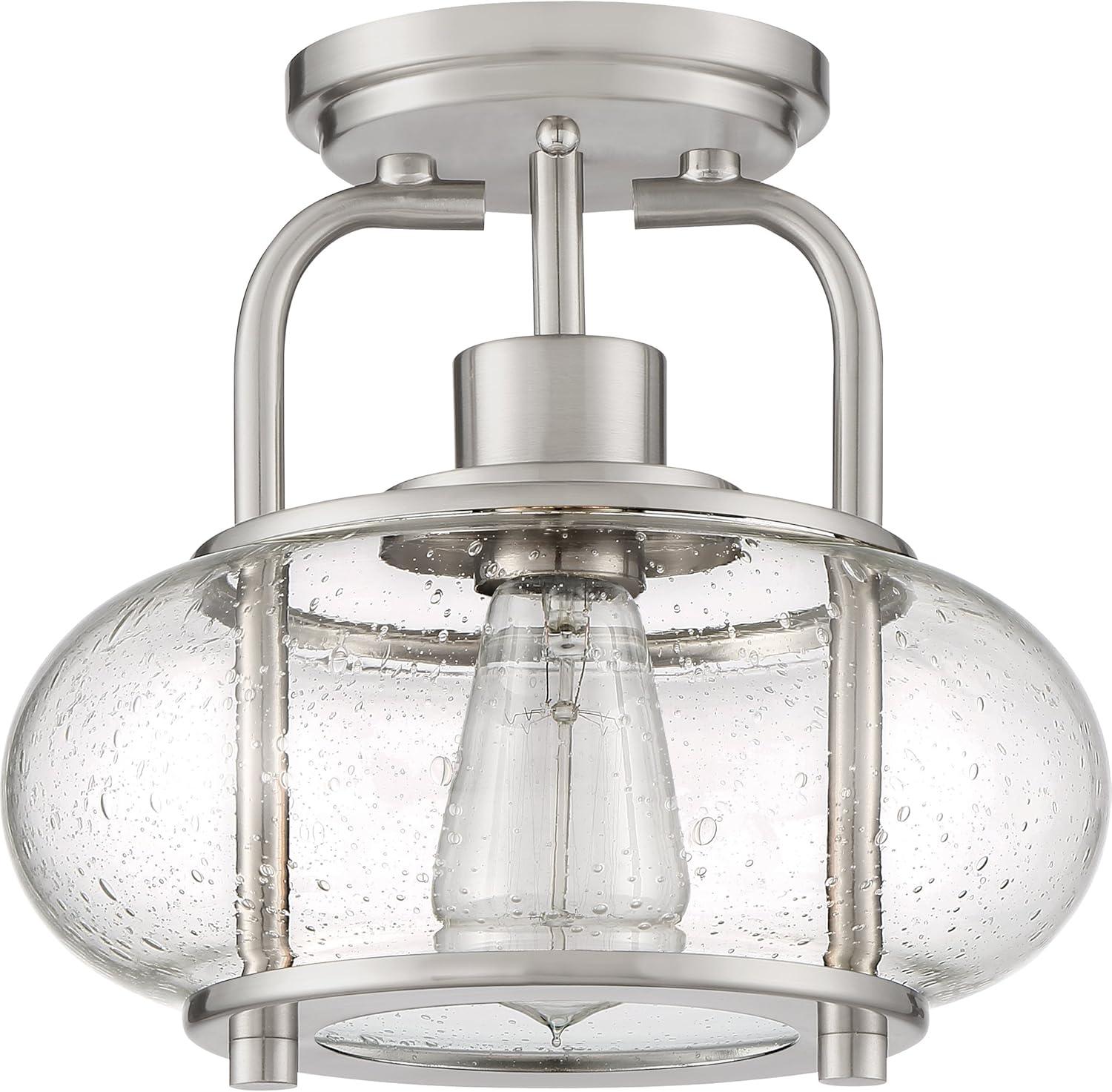 Quoizel Lighting Trilogy 1 - Light Semi-Flush Mount in  Brushed Nickel