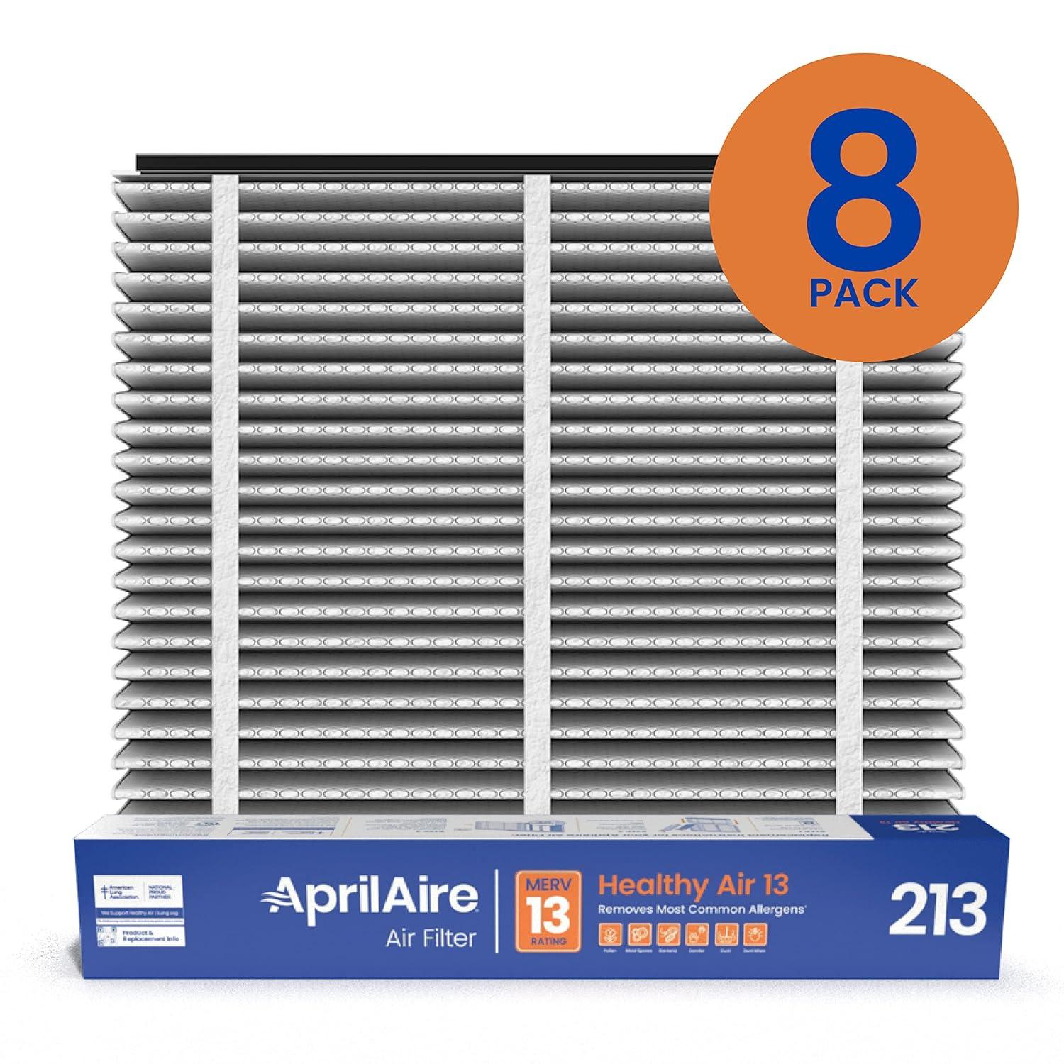 AprilAire MERV 13 20x25x4 Air Purifier Filter 8-Pack