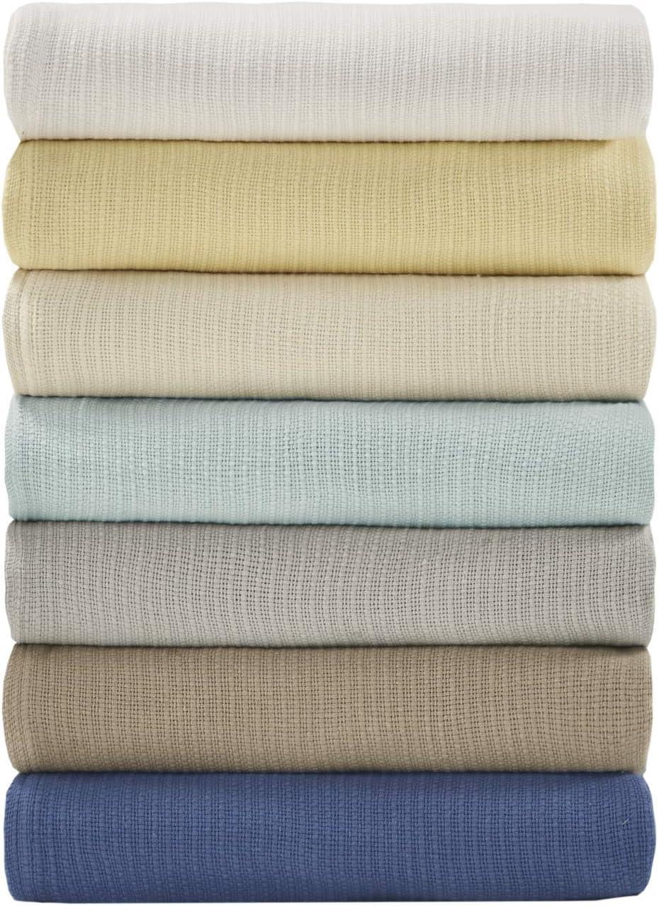 Freshspun Basketweave Cotton Bed Blanket