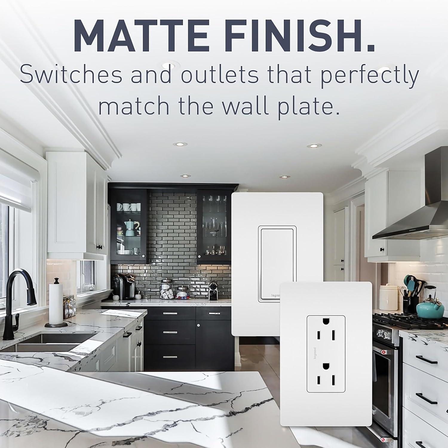 Radiant 15-Amp 4-Way Decorator Rocker Light Switch
