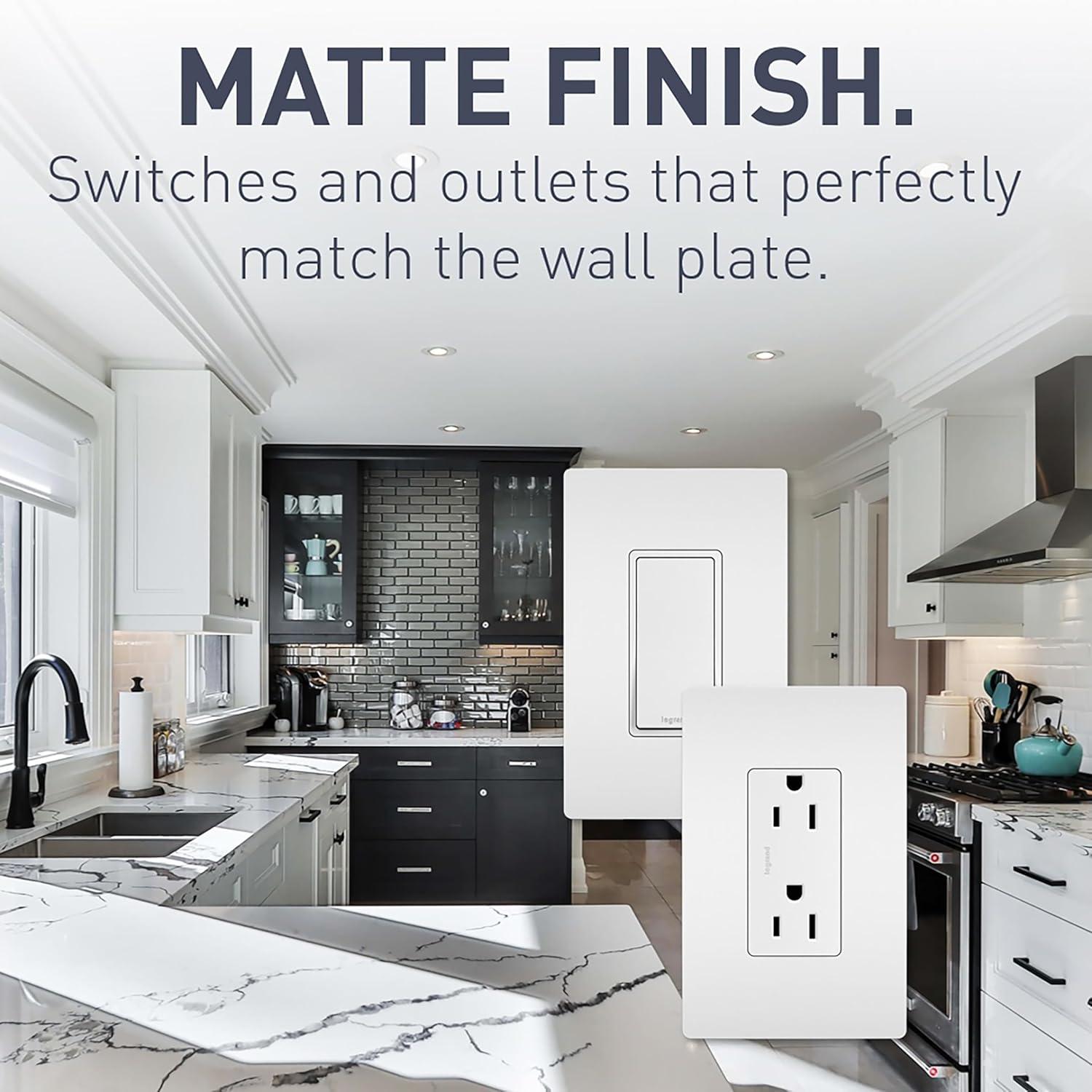 Radiant 15-Amp 4-Way Decorator Rocker Light Switch