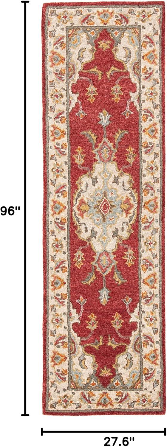 Antiquity AT520 Hand Tufted Runner Rug - Blue/Ivory - 2'3"x8' - Safavieh.