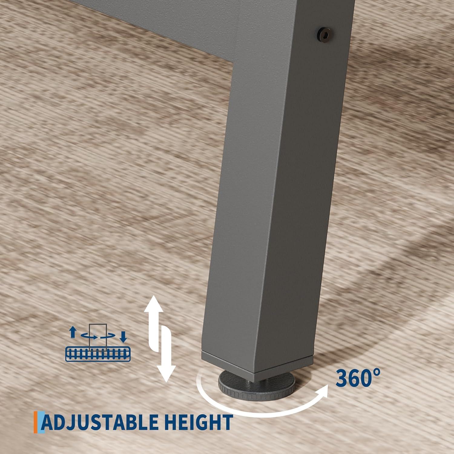 Industrial Dining Table for 6~8 People, 78.7" Long Rectangle Dining Tables, Wooden Kitchen Table