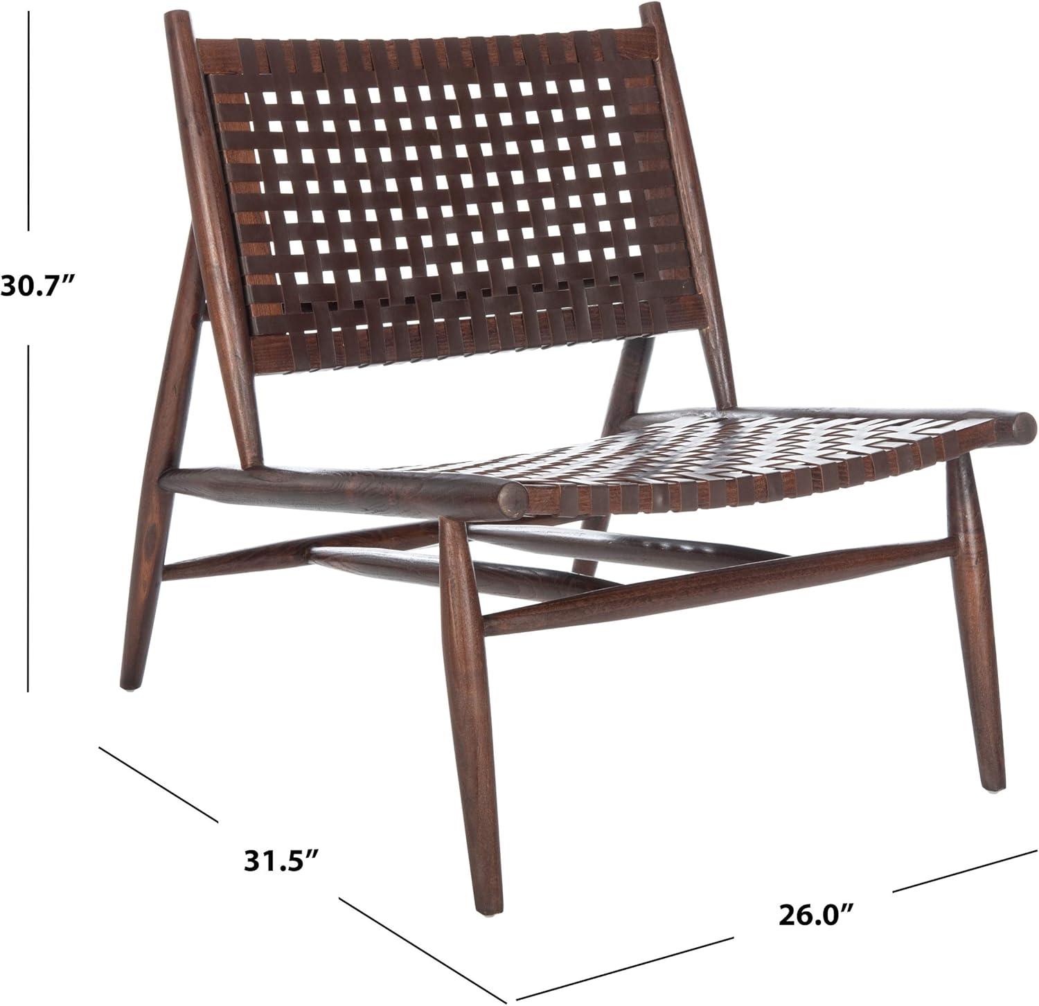 Soleil Accent Chair - ACH1001 - Brown/Brown - Safavieh