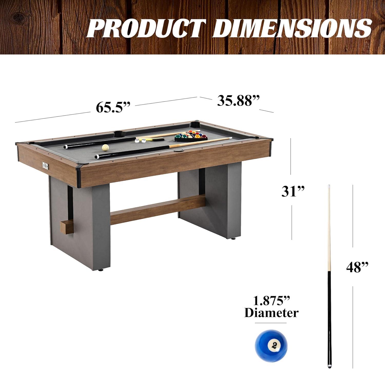 Barrington Billiards Company Barrington Billiards 5.5' Urban Drop Pocket Table with Accessories