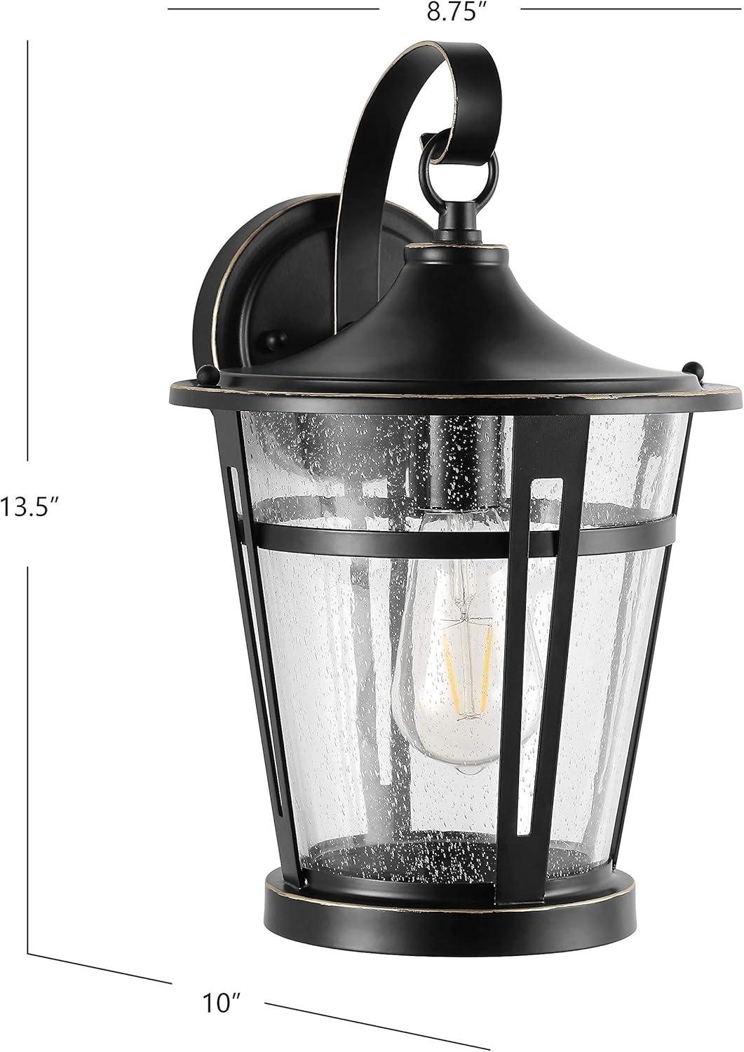 Raine Outdoor Wall Lantern - PLT4015 - Bronze - Safavieh