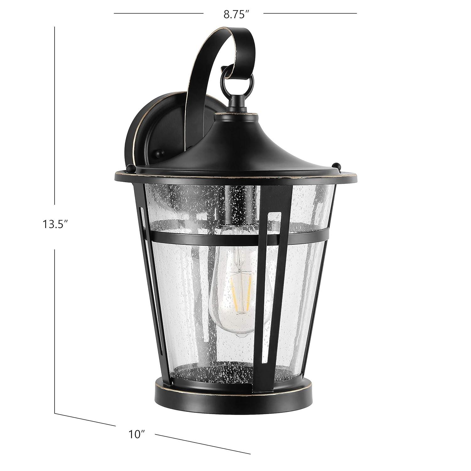 Raine Outdoor Wall Lantern - PLT4015 - Bronze - Safavieh