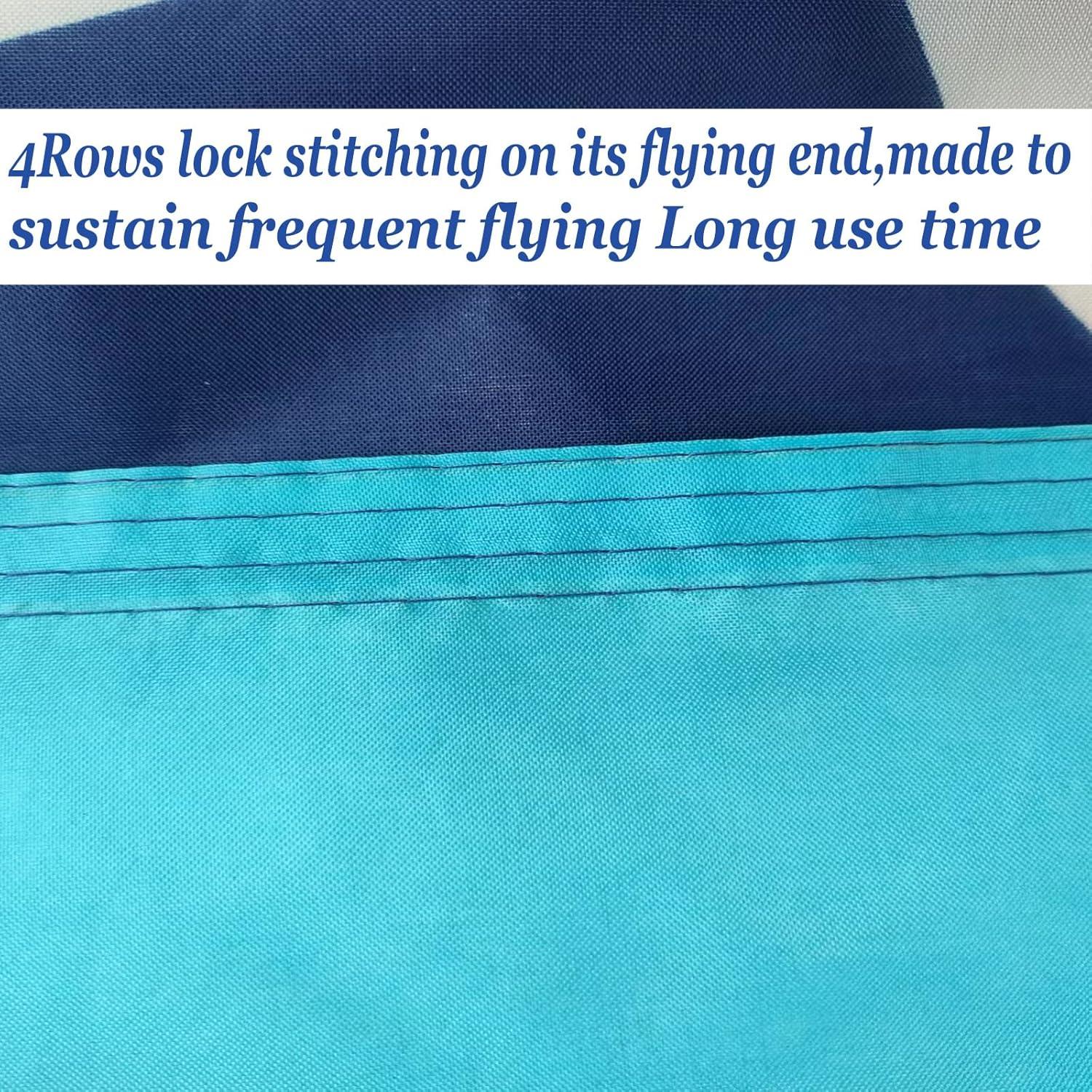 New Minnesota State Flag 3x5 Outdoor MN Flag 2 Rows Stitched Edge Canvas Header with 2 Brass Grommets