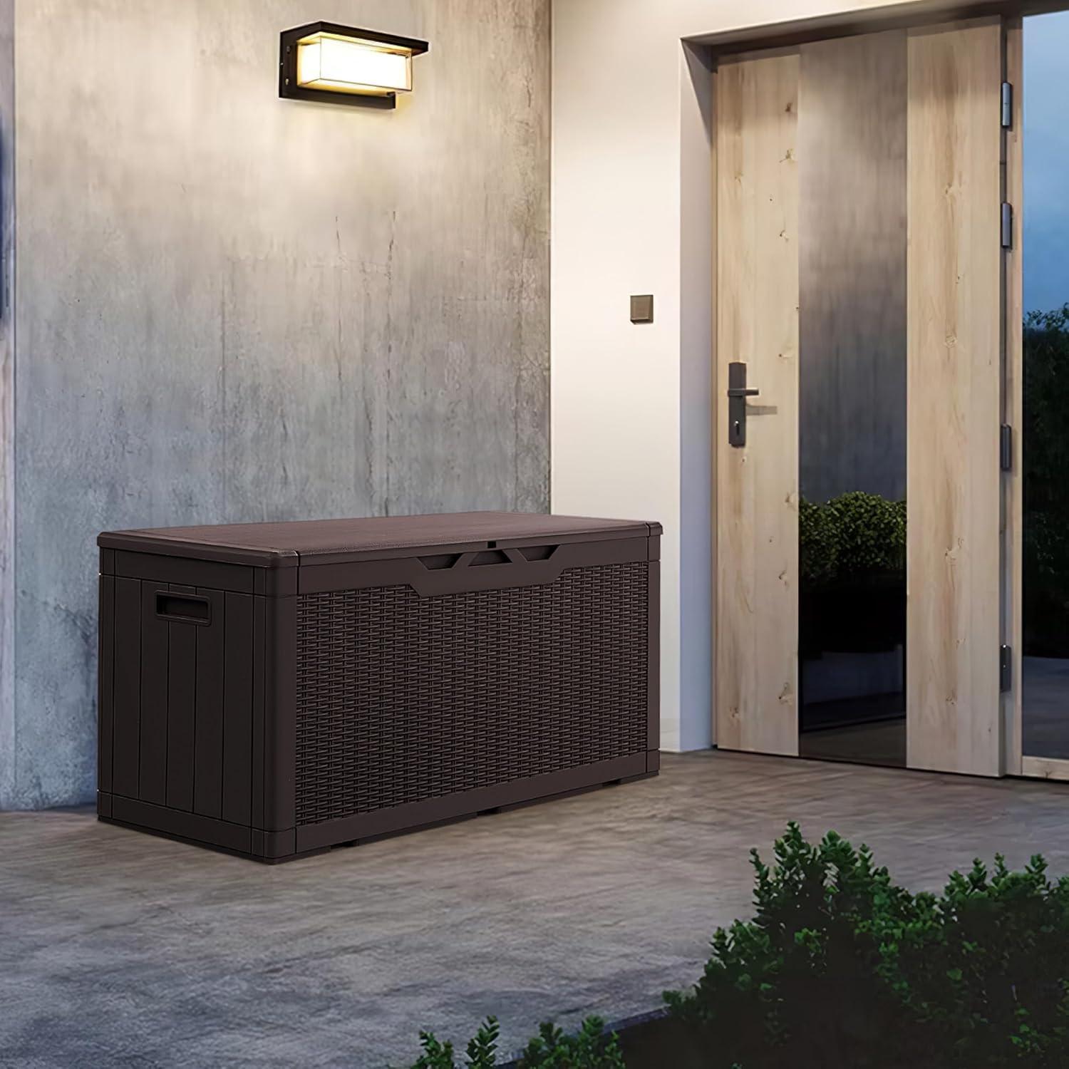 FLOORING CENTER LLC 100 Gallon Resin Deck Box