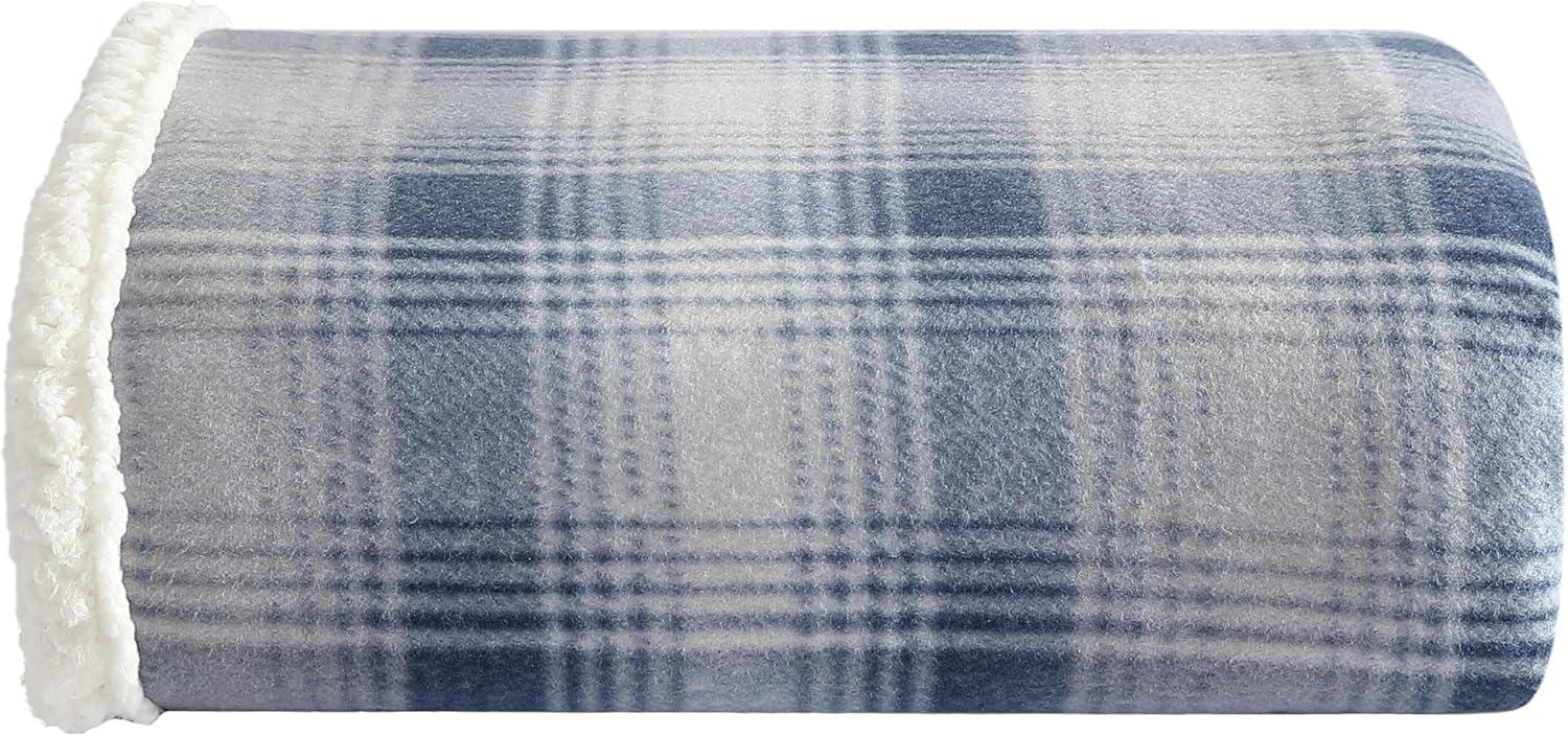 Eddie Bauer Eddie Bauer Printed Plush Fleece/Sherpa Oversized Throw Blanket