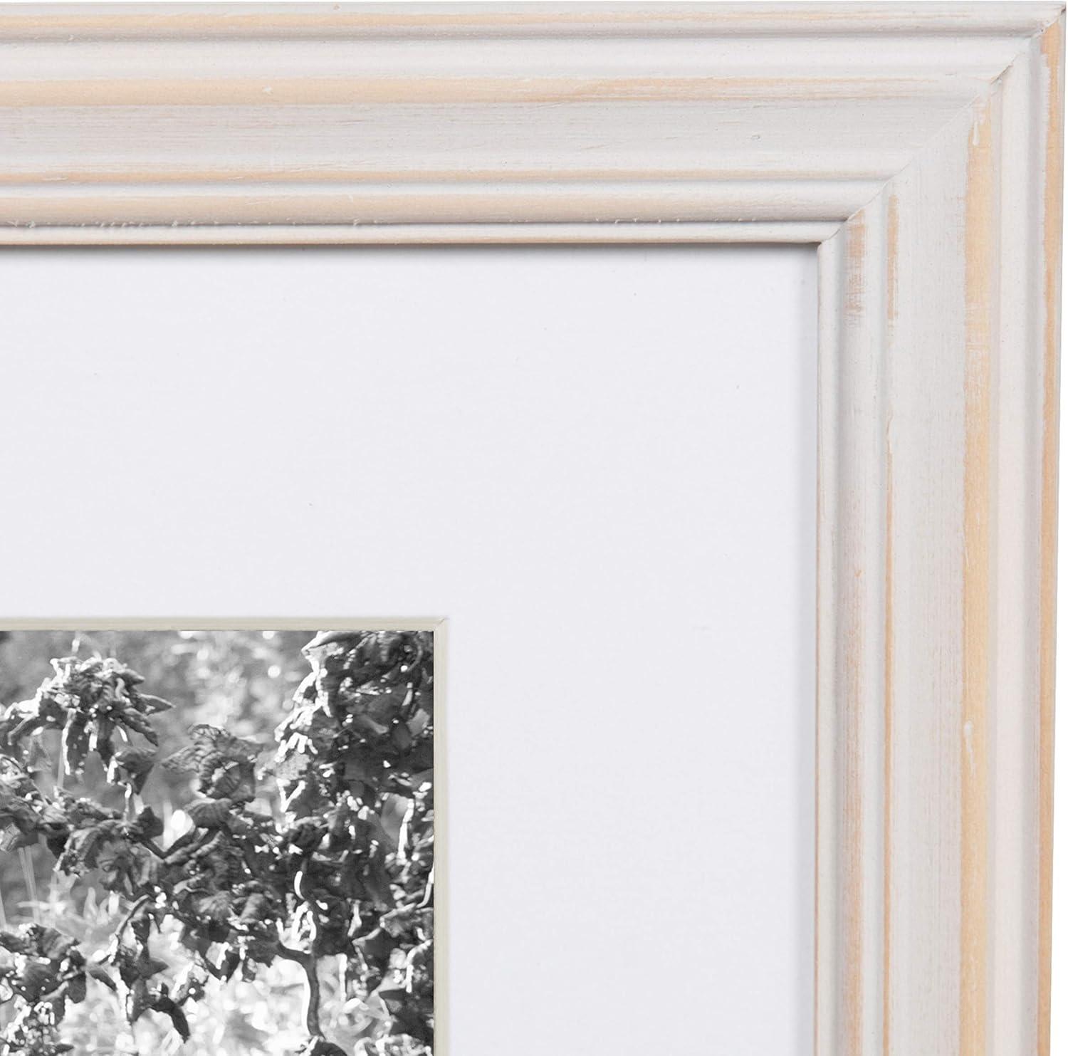 10pc Bordeaux Frame Box Set White/Black/Natural Wood - Kate and Laurel: Wall Gallery Kit, Multi-Size Display