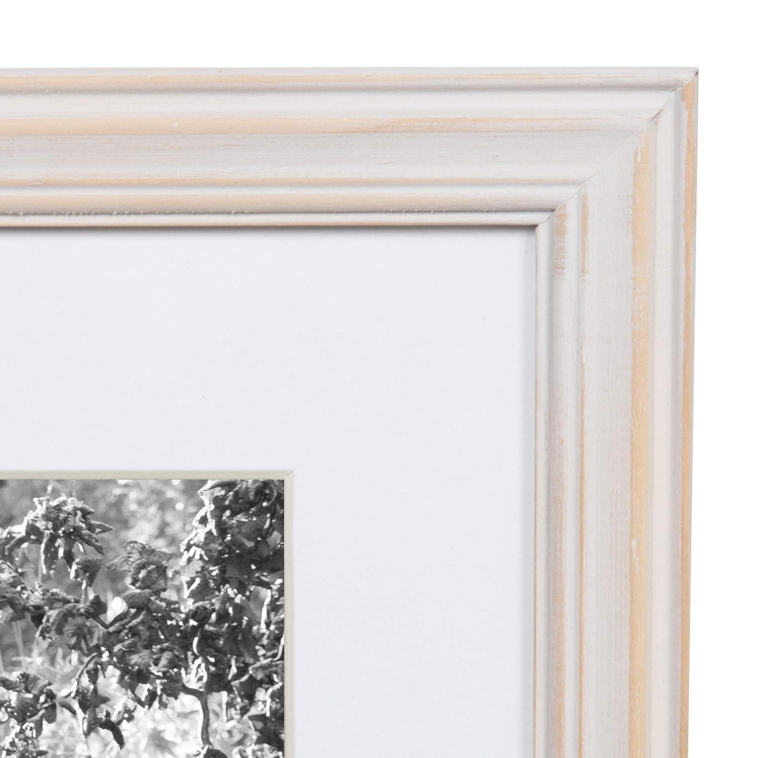 10pc Bordeaux Frame Box Set White/Black/Natural Wood - Kate and Laurel: Wall Gallery Kit, Multi-Size Display