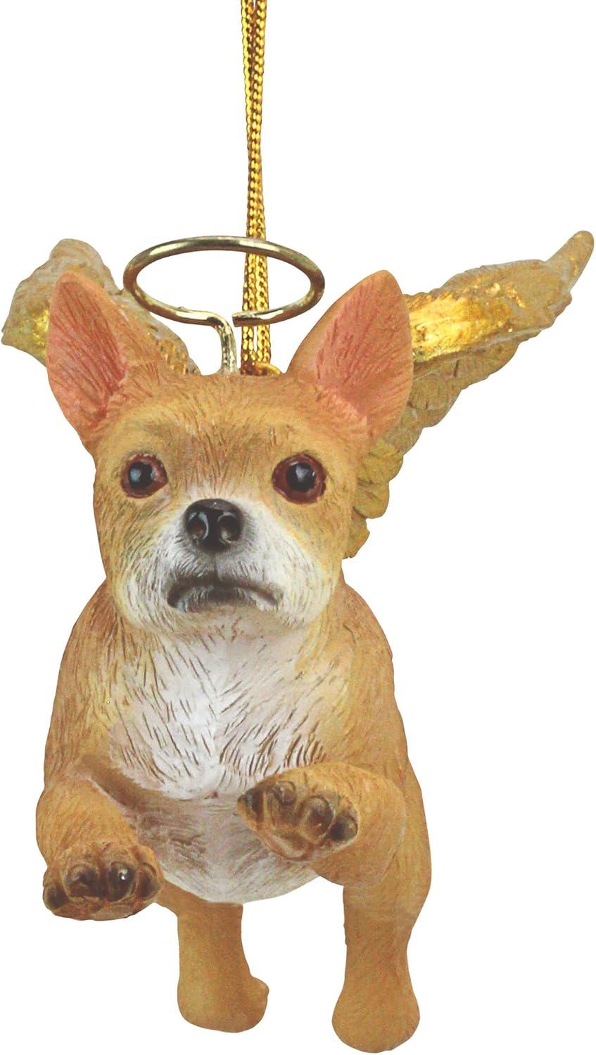 Design Toscano Honor the Pooch Chihuahua Holiday Dog Angel Ornament