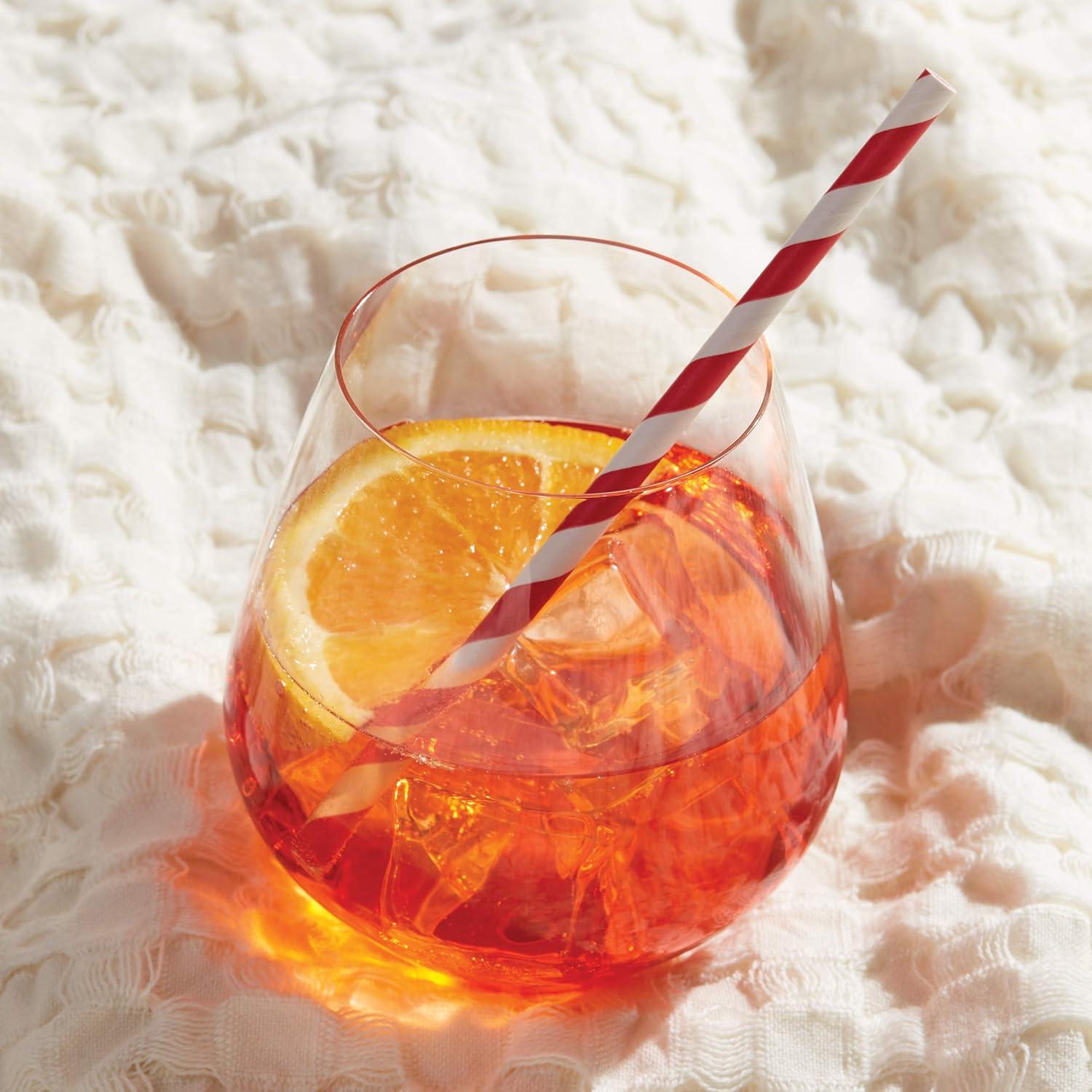 Slovakian Simply Red Fine Crystal Tumbler Set, 4 Count