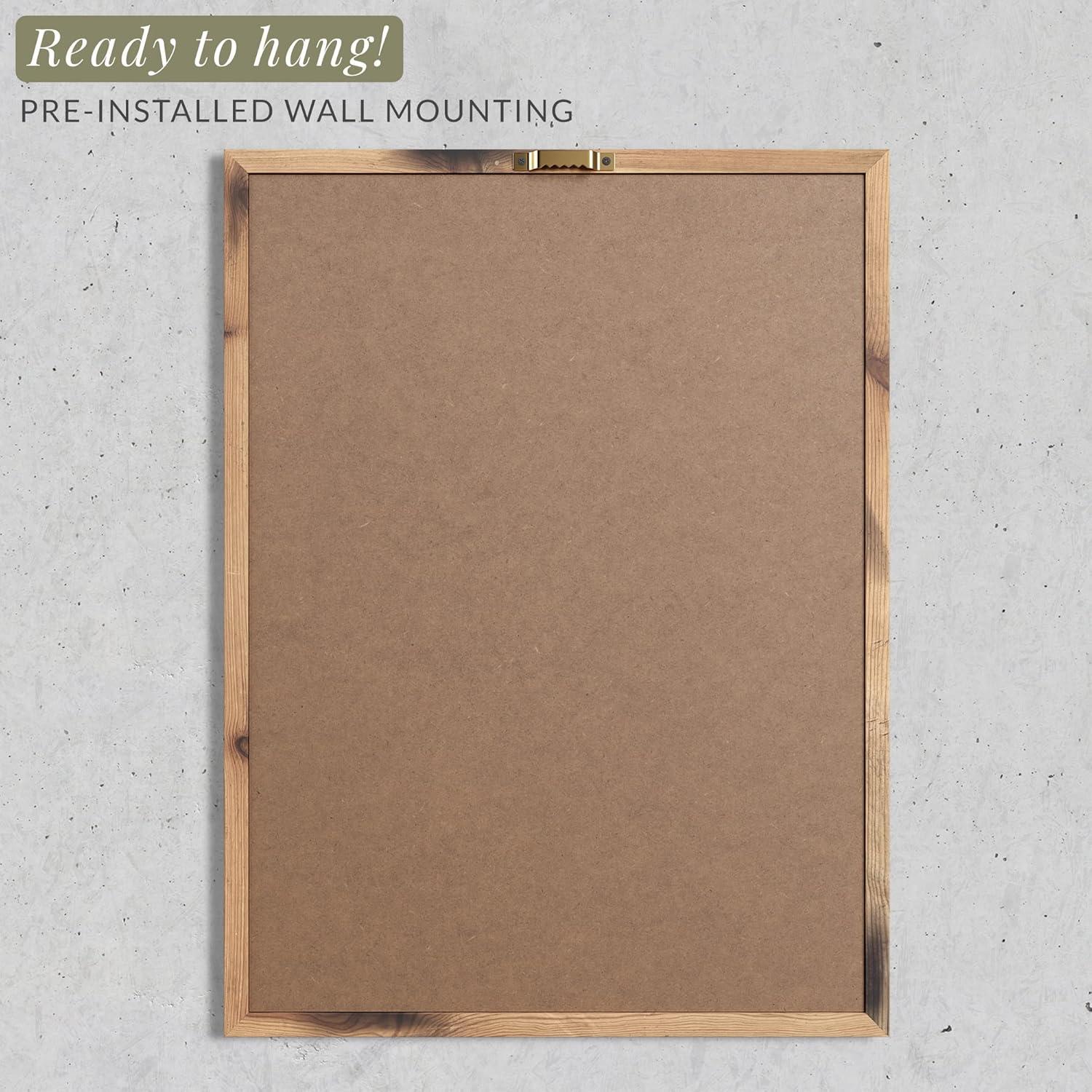 Barnyard Designs Kitchen Herbs and Spices Wall Art Decor Botanical Print Sign Rustic Country Farmhouse Wood Plaque Framed Home Wall Decor 12" x 16" (Herbs B / 1 Sign)